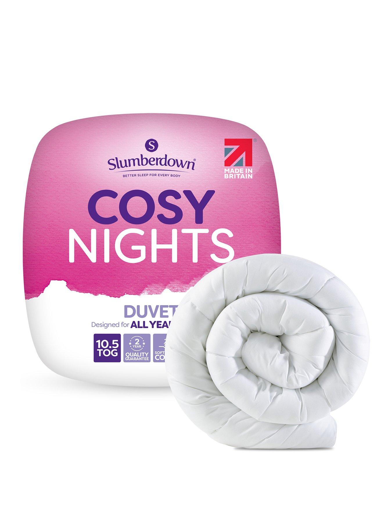 Slumberdown Cosy Nights 10.5 Tog Duvet Set- White