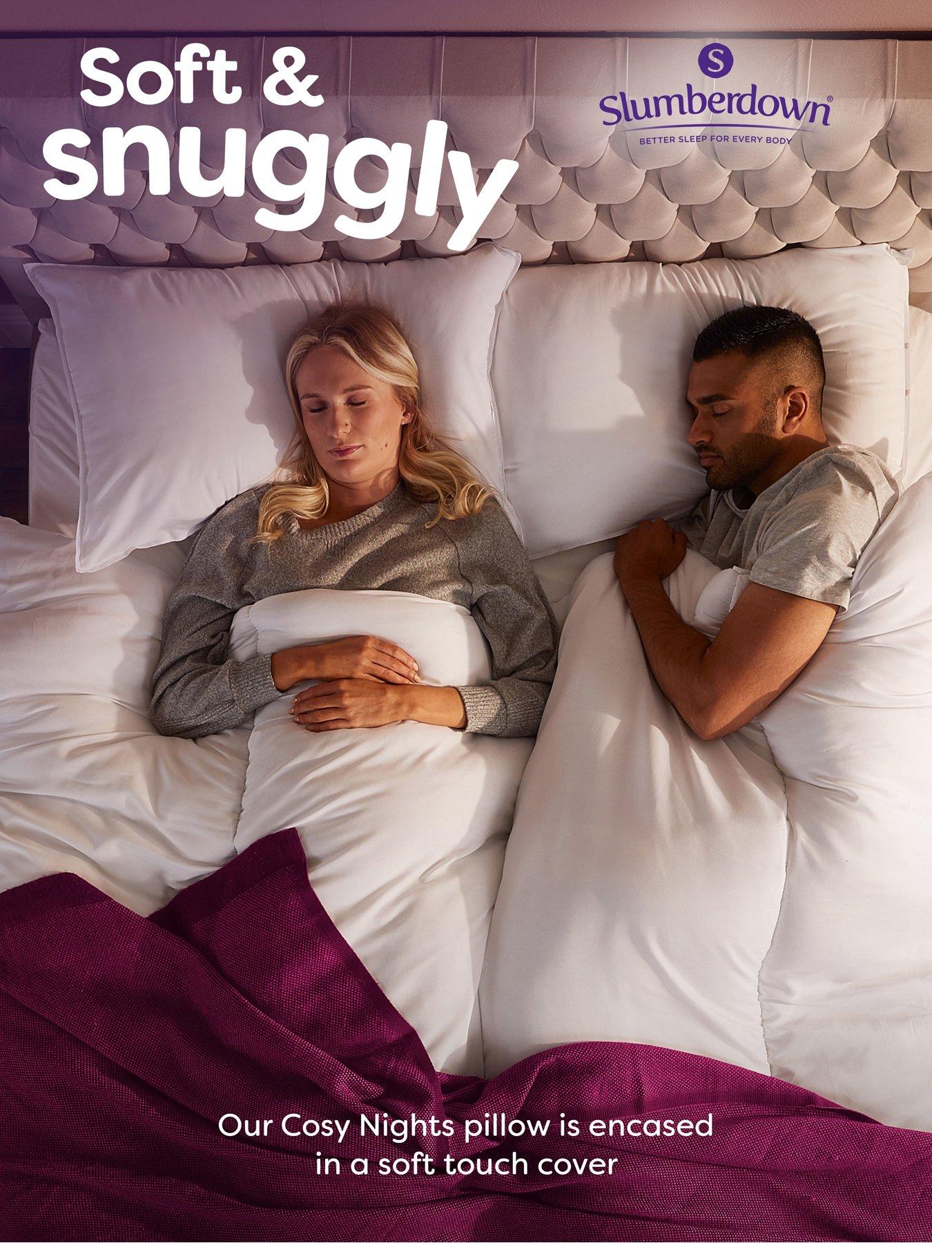 Slumberdown Cosy Nights Medium Pillow - 2 Pack - White