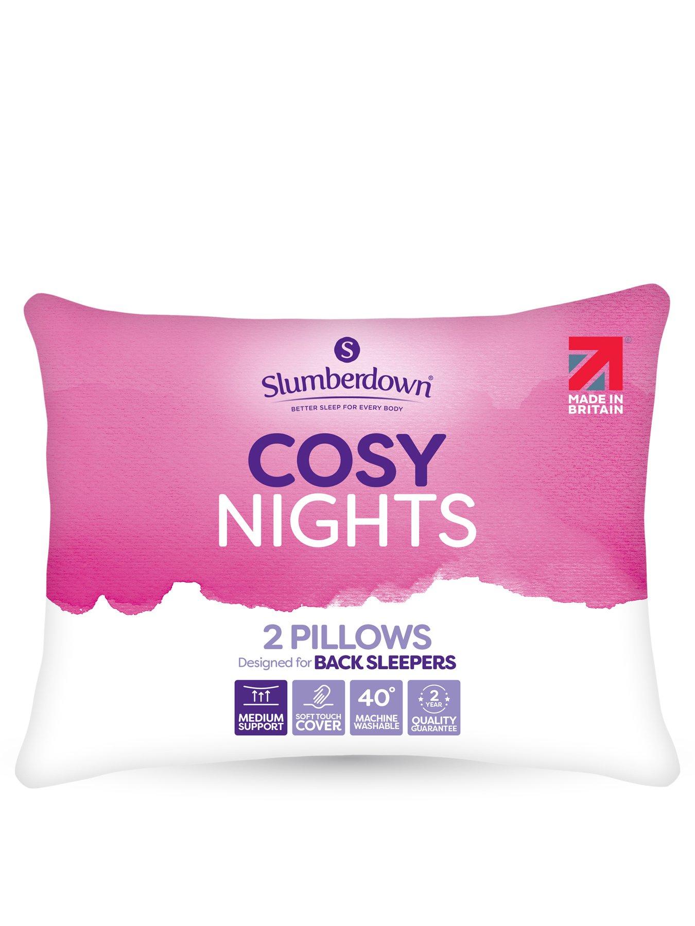 Image 1 of 7 of Slumberdown Cosy Nights Medium Support Pillow 2 Pack