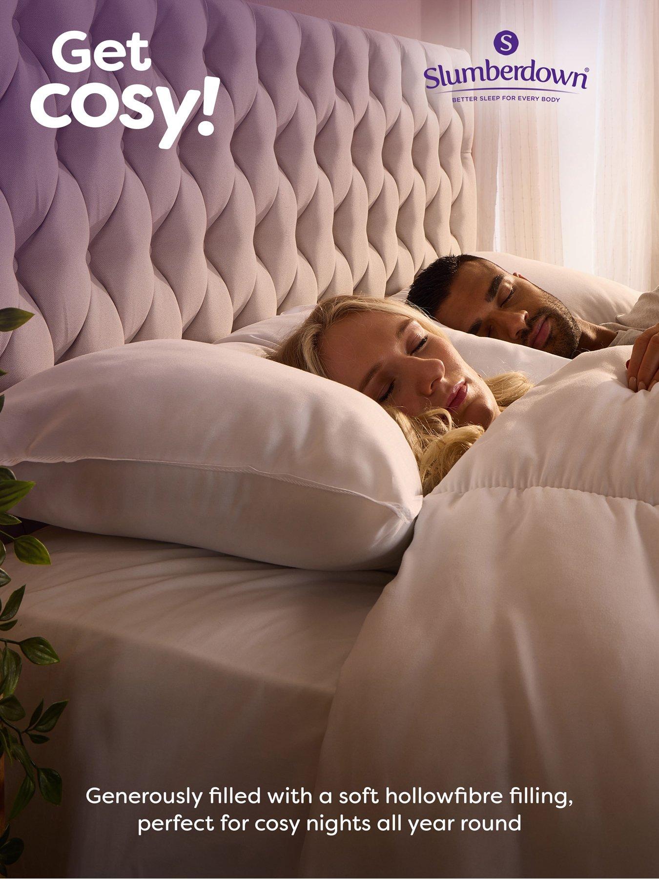 Image 3 of 7 of Slumberdown Cosy Nights Medium Support Pillow 2 Pack