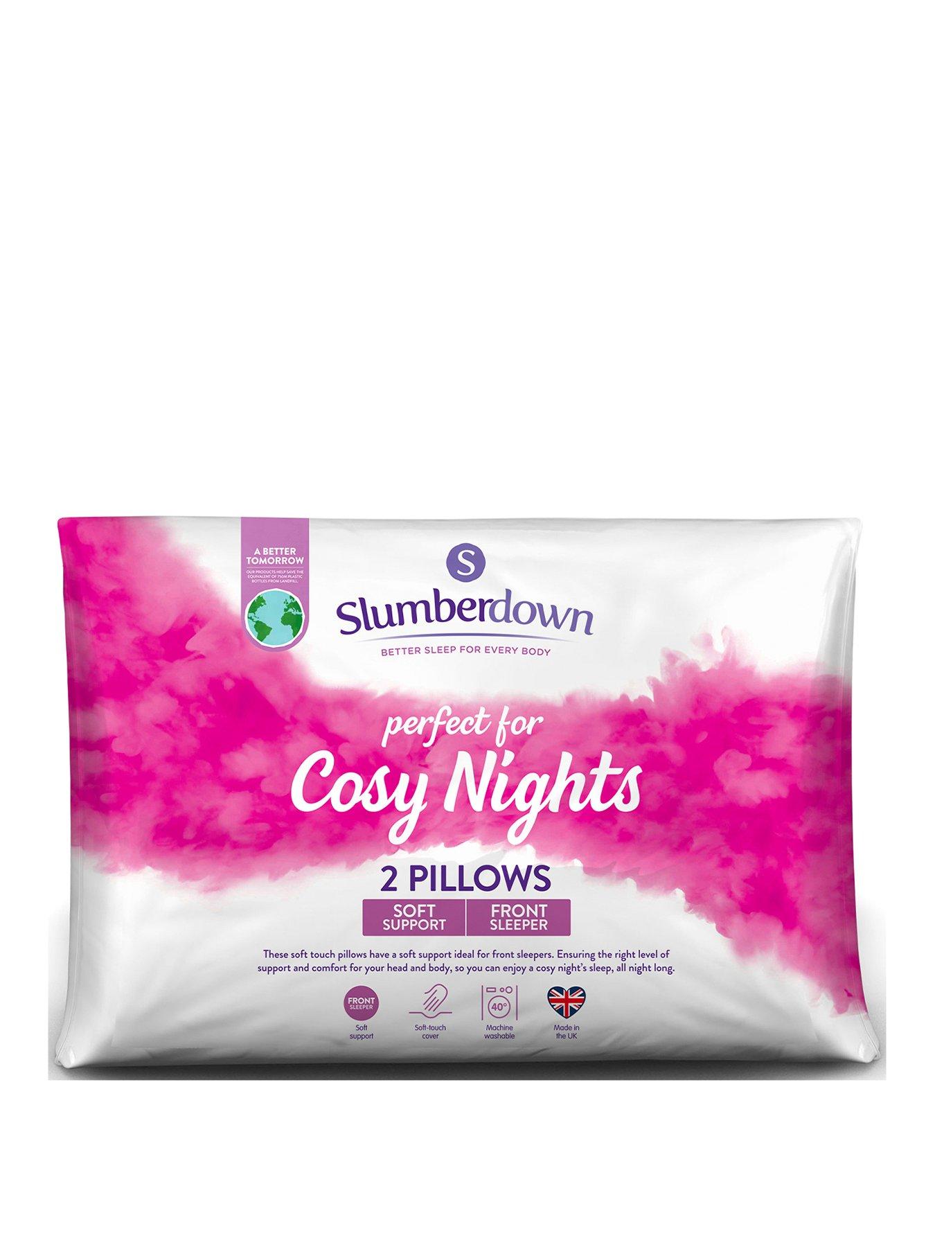 Slumberdown Cosy Nights Soft Pillow 2 Pack White