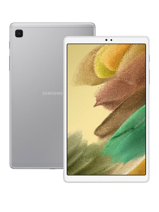 front image of samsung-galaxy-tab-a7-lite-87in-tablet-32gb-wi-fi-silver