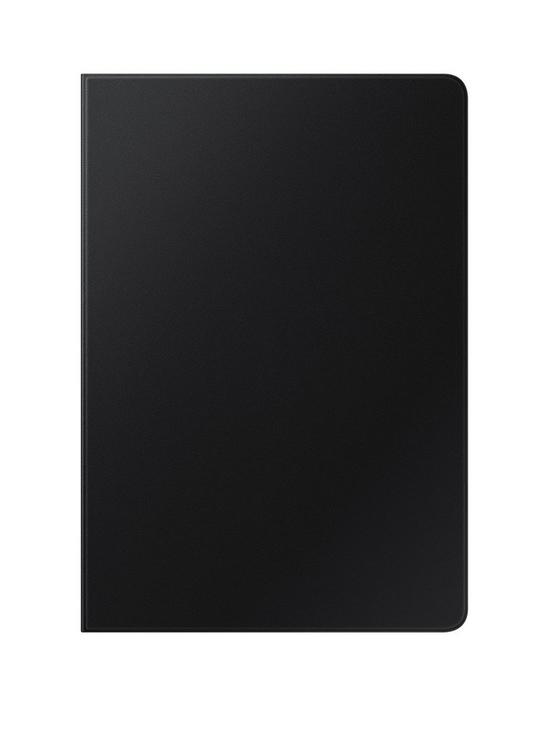 front image of samsung-tab-s7-book-cover--black
