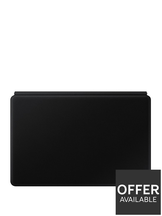front image of samsung-tab-s7-keyboard-cover-black