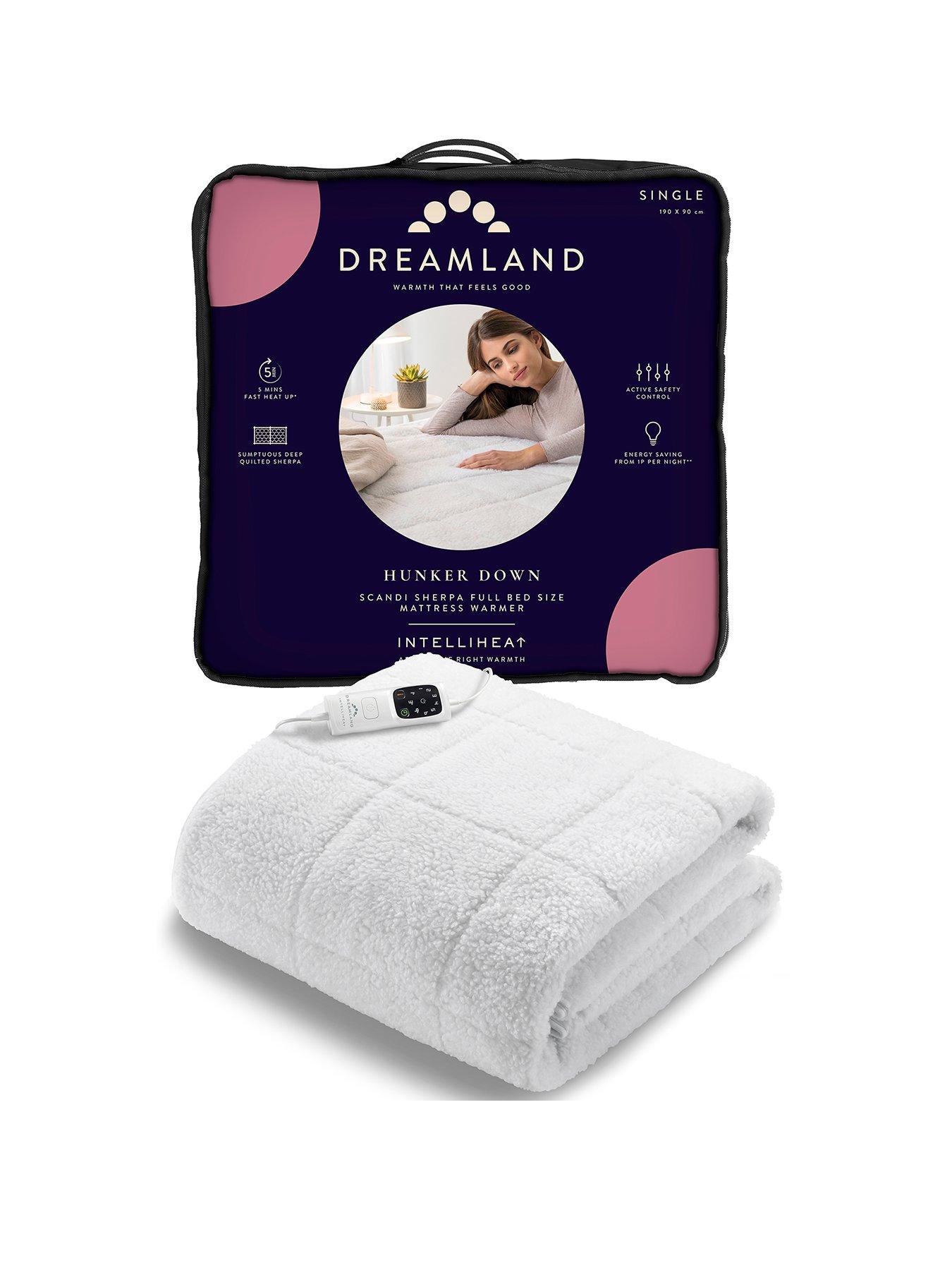 Image 1 of 5 of Dreamland Intelliheat+ Scandi Full Bed Size Electric Heated Underblanket - White