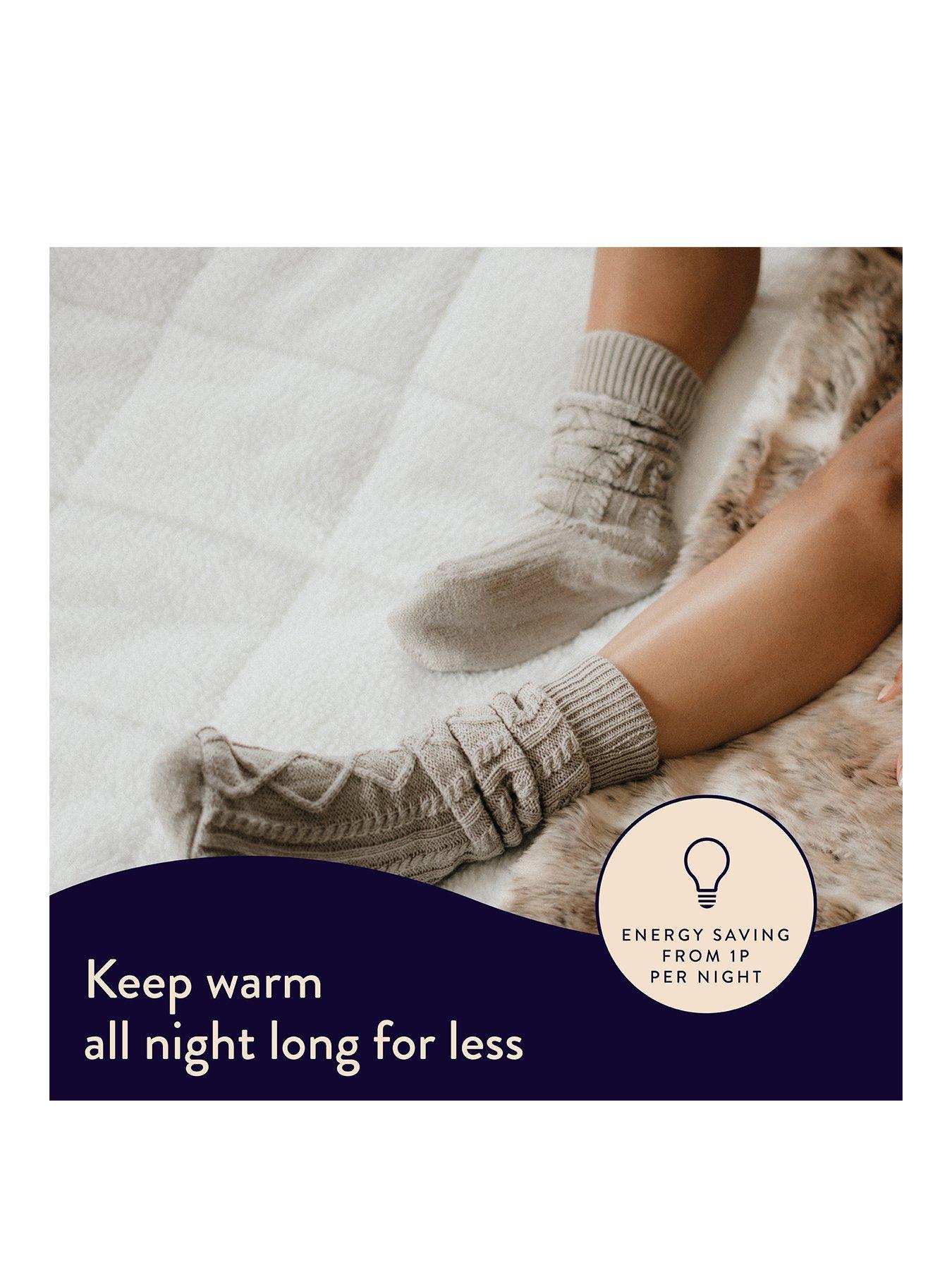 Image 2 of 5 of Dreamland Intelliheat+ Scandi Full Bed Size Electric Heated Underblanket - White