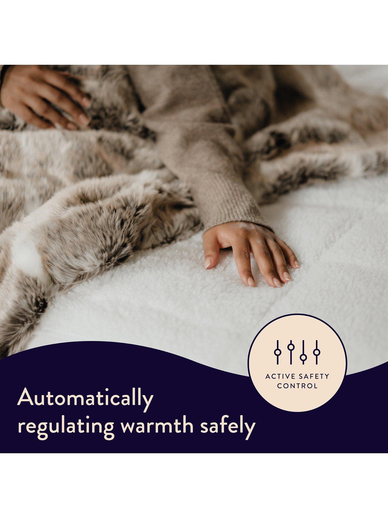 Image 4 of 5 of Dreamland Intelliheat+ Scandi Full Bed Size Electric Heated Underblanket - White