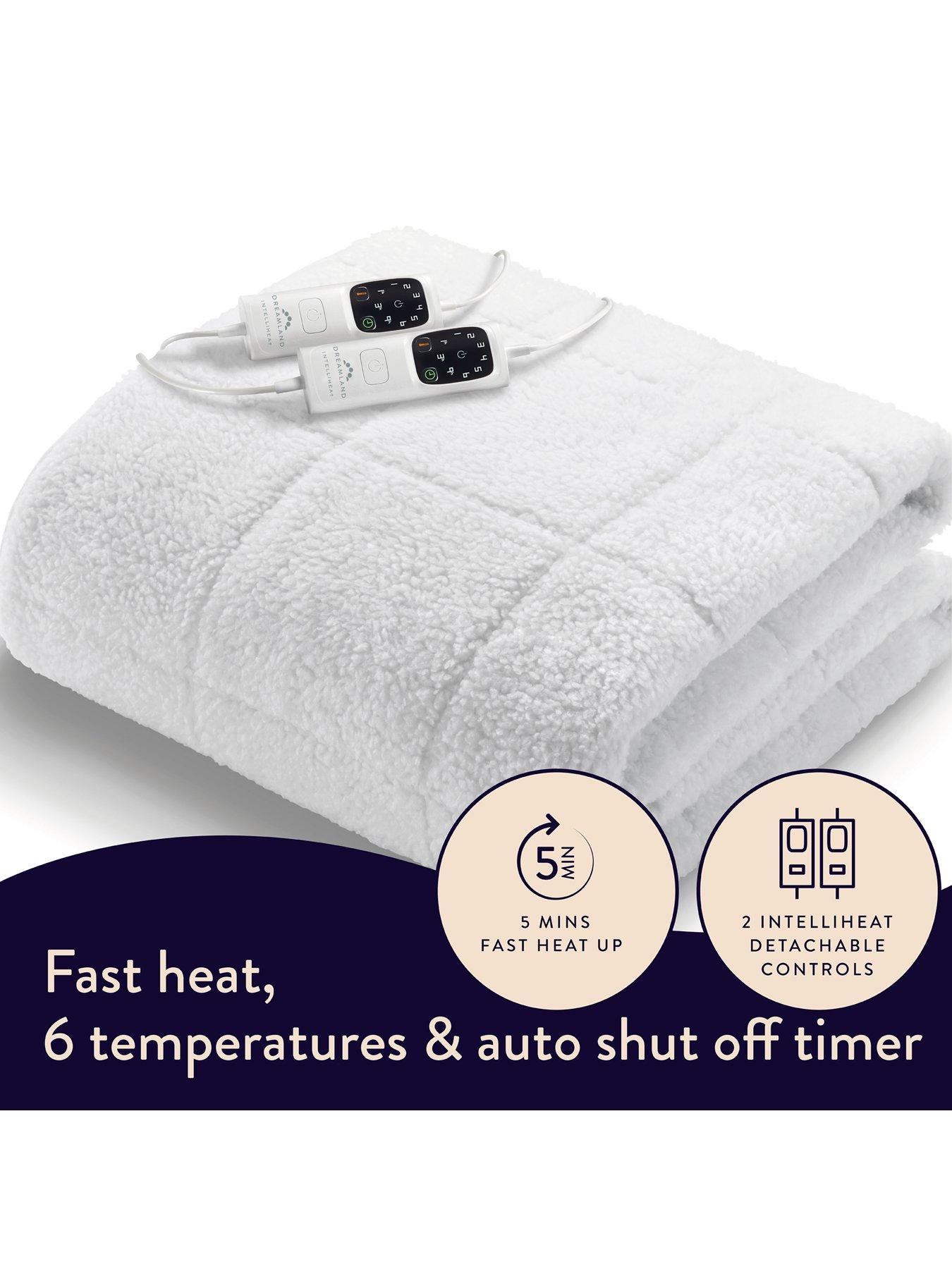 Image 3 of 5 of Dreamland Intelliheat + Scandi Full Bed Size Ub Double Dual - White