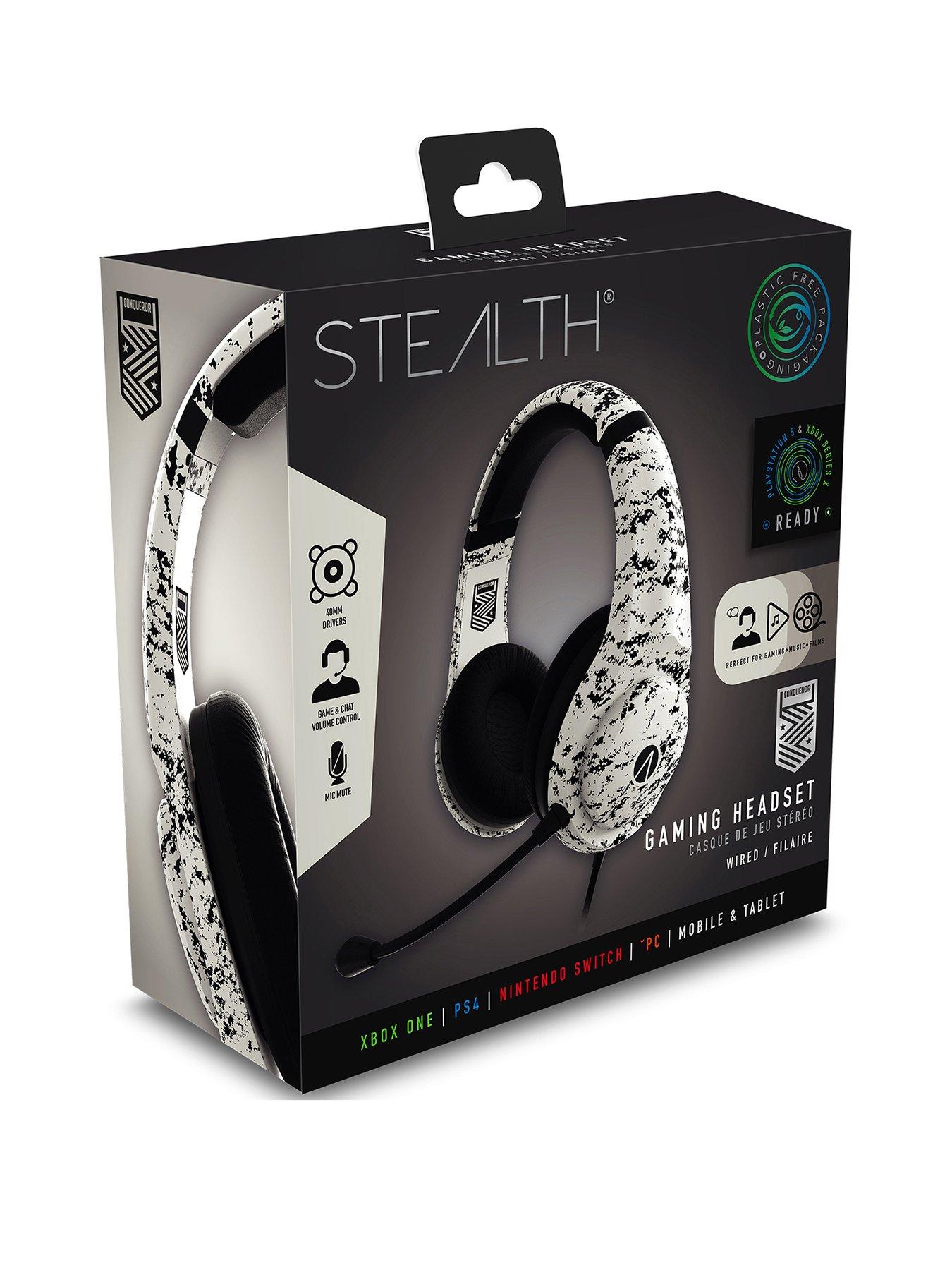 front image of stealth-conquerornbspgaming-headset-for-xbox-ps4ps5-switch-pc-amp-mobile-black-and-white-arctic-camo