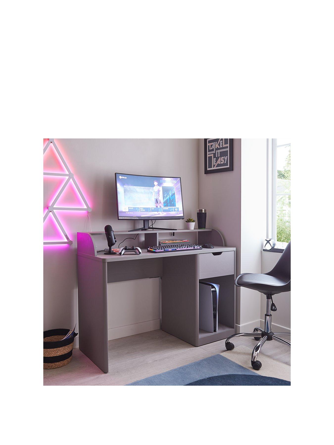 Metro deals desk grey