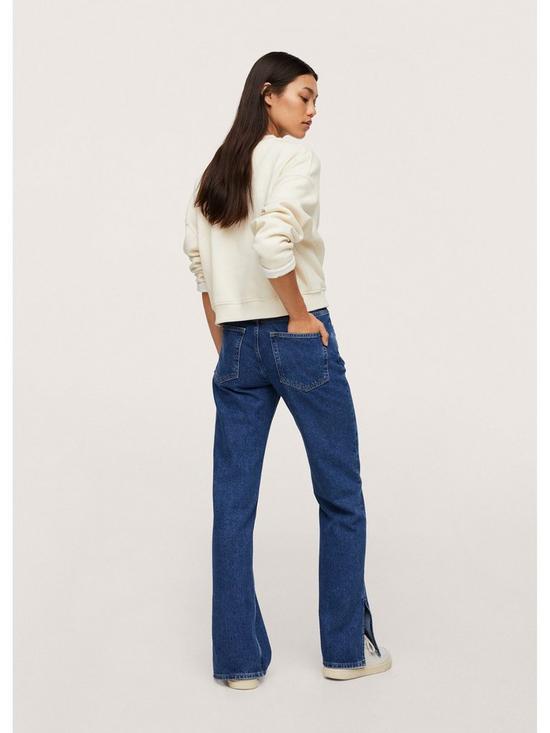 stillFront image of mango-straight-leg-jeans-medium-wash
