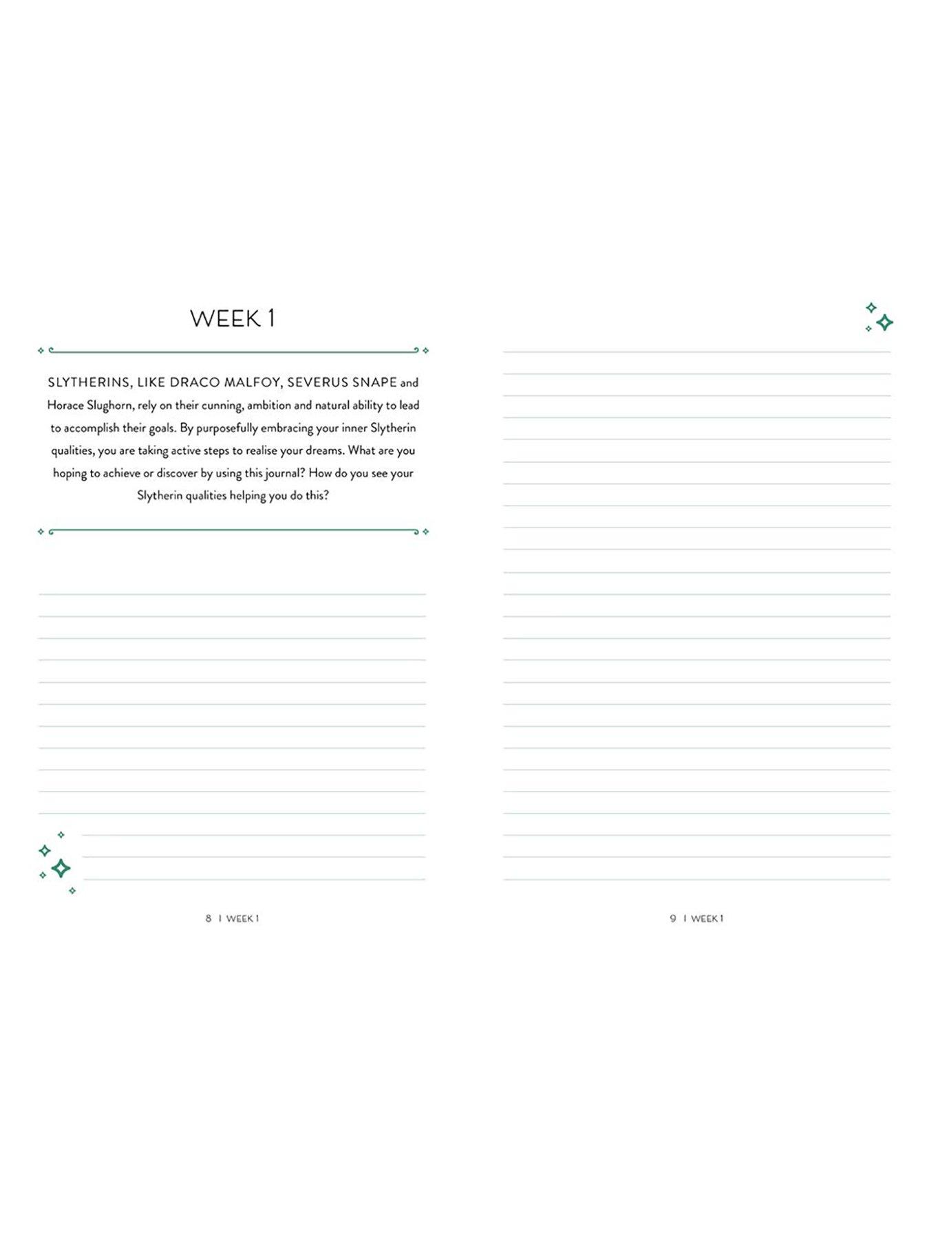 Image 4 of 4 of Harry Potter Slytherin Guided Journal: Ambition