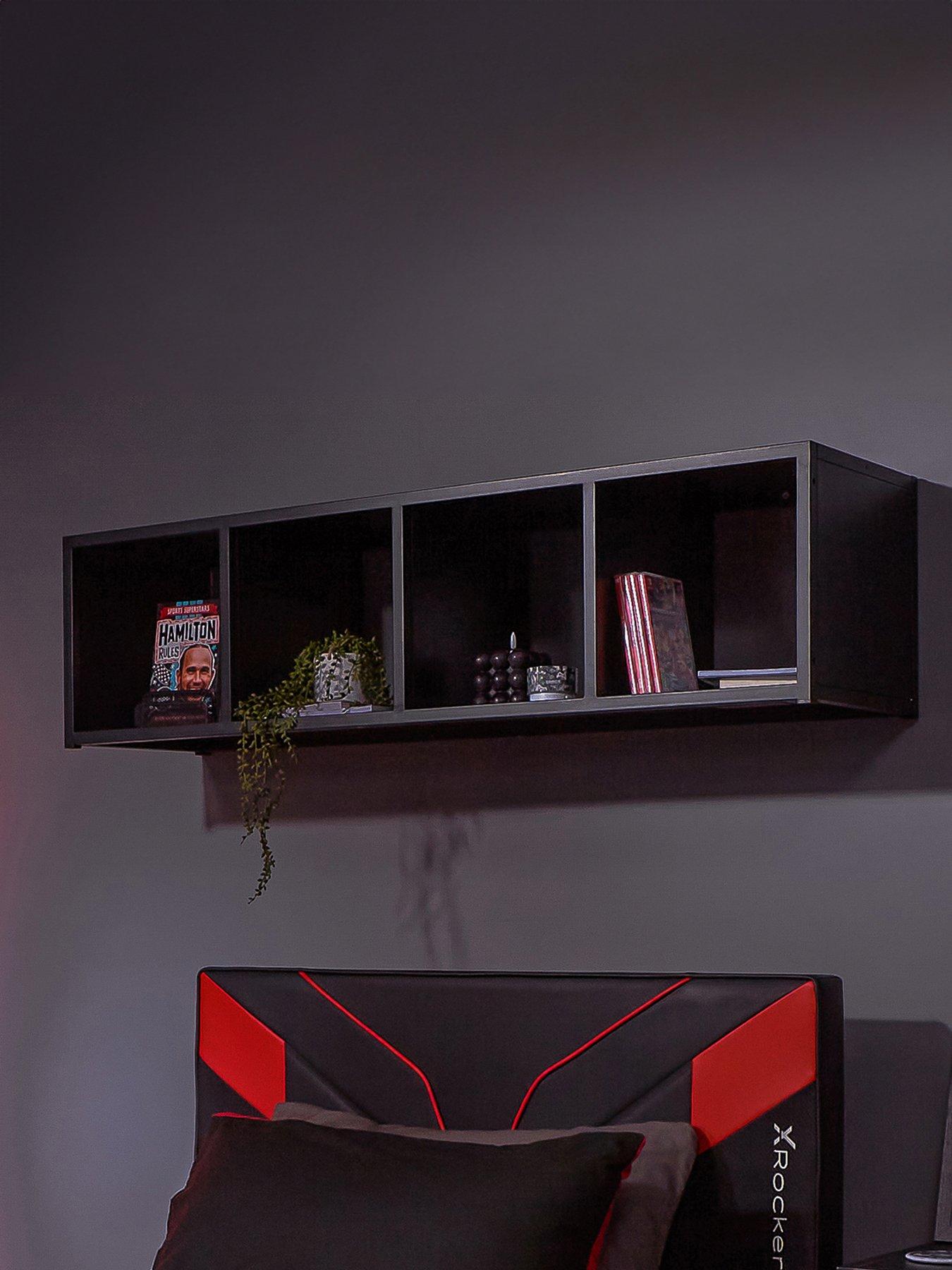 undefined MESH-TEK Wall mountable display shelf with 4 Cube Storage