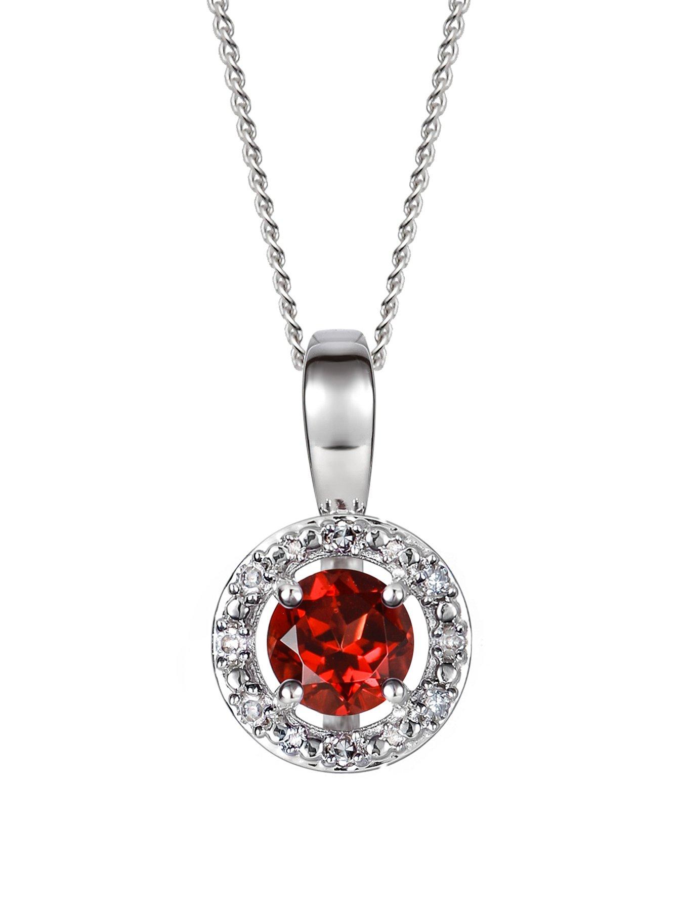 the-love-collection-sterling-silver-birthstone-pendant-necklace