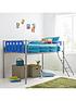  image of kidspace-cyber-mid-sleeper-bed-frame-with-mattress-options-buy-and-save
