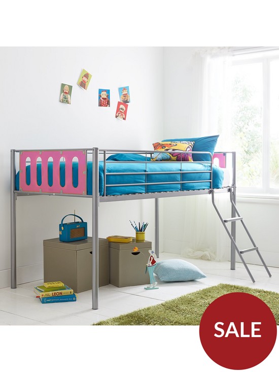 stillFront image of very-home-cyber-mid-sleeper-bed-frame-with-mattress-options-buy-and-save