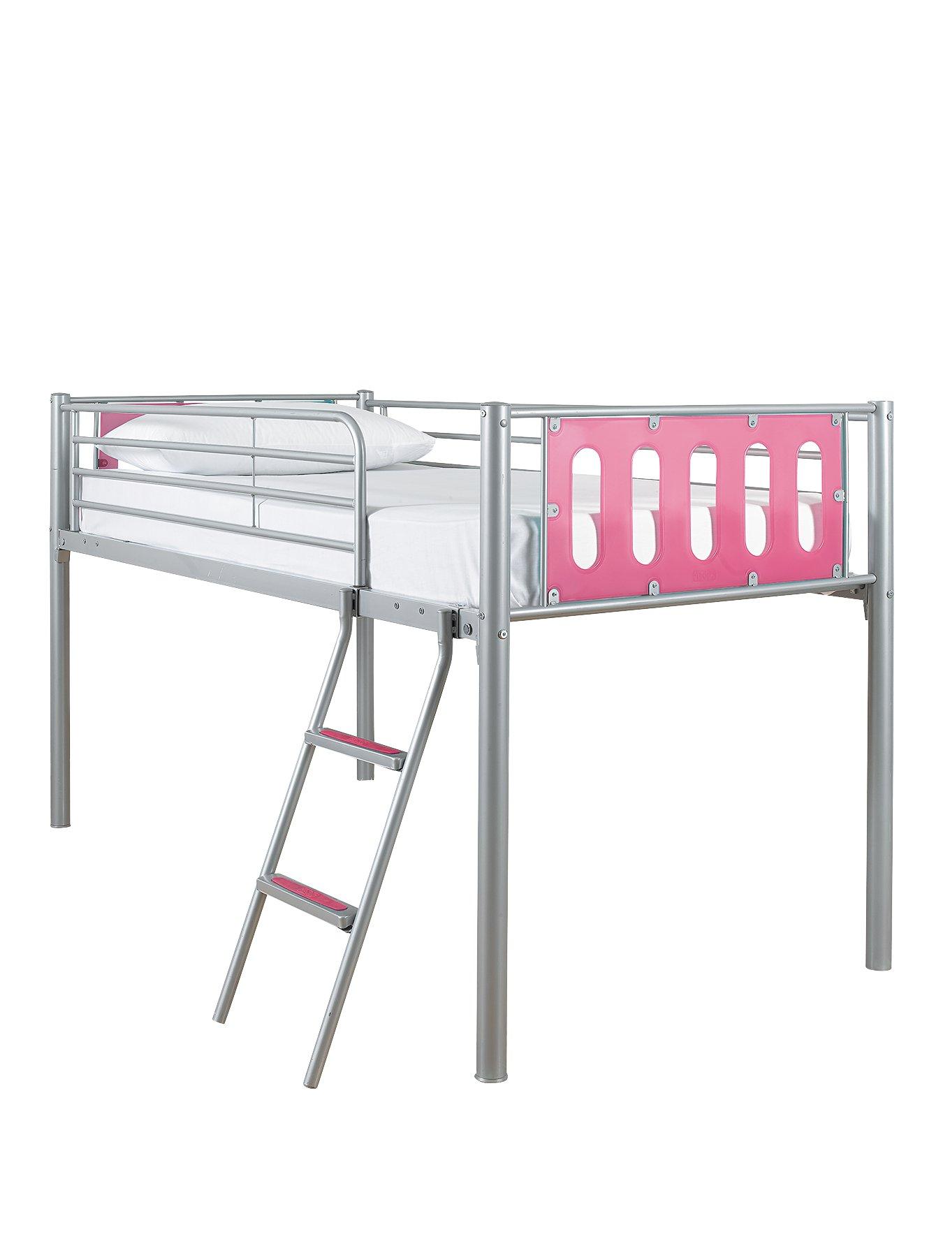  image of very-home-cyber-mid-sleeper-bed-frame-with-mattress-options-buy-and-save