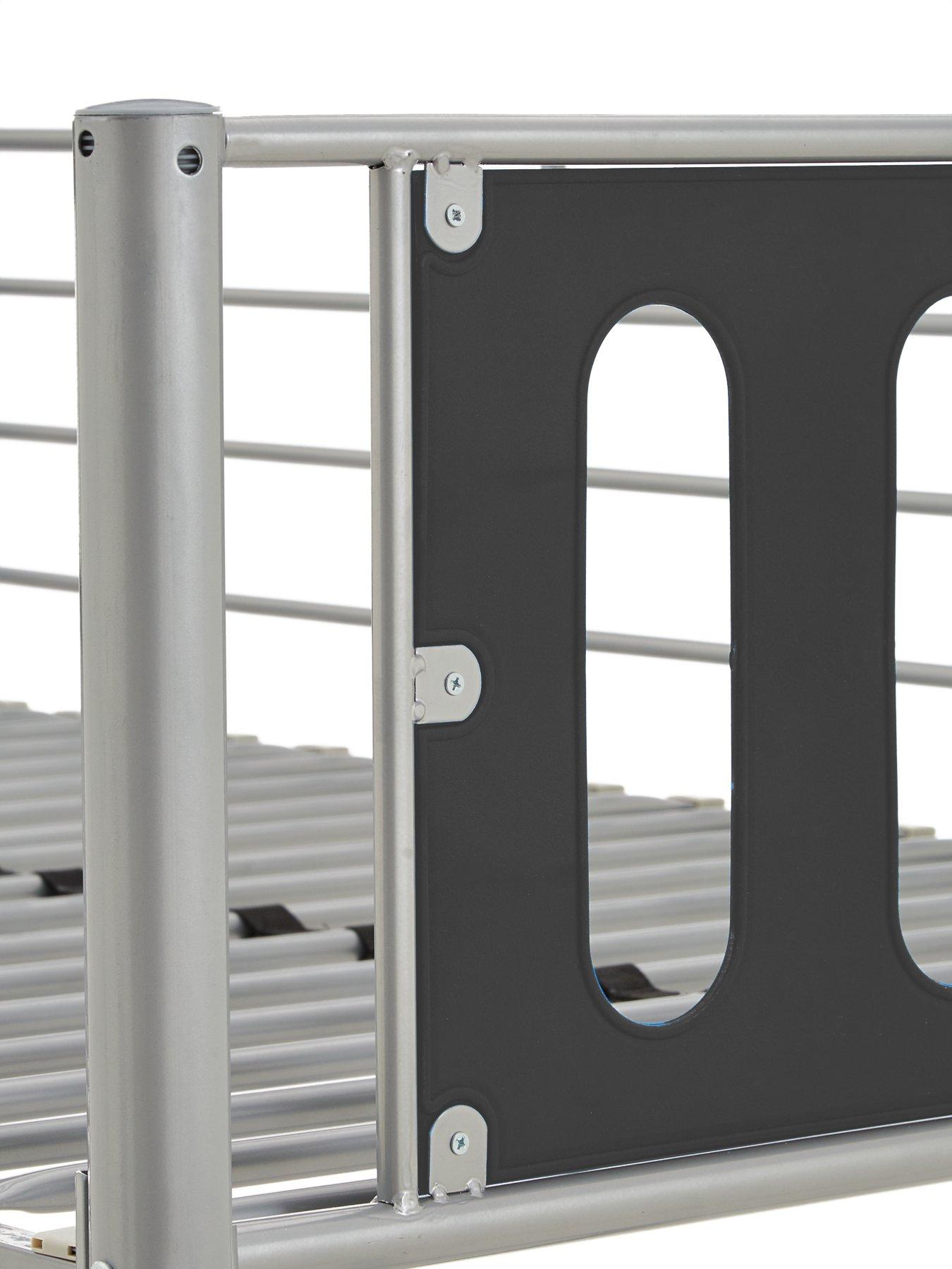  image of very-home-cyber-metalnbspbunk-bed-can-be-split-into-2nbspbeds-with-mattress-options-buy-amp-save