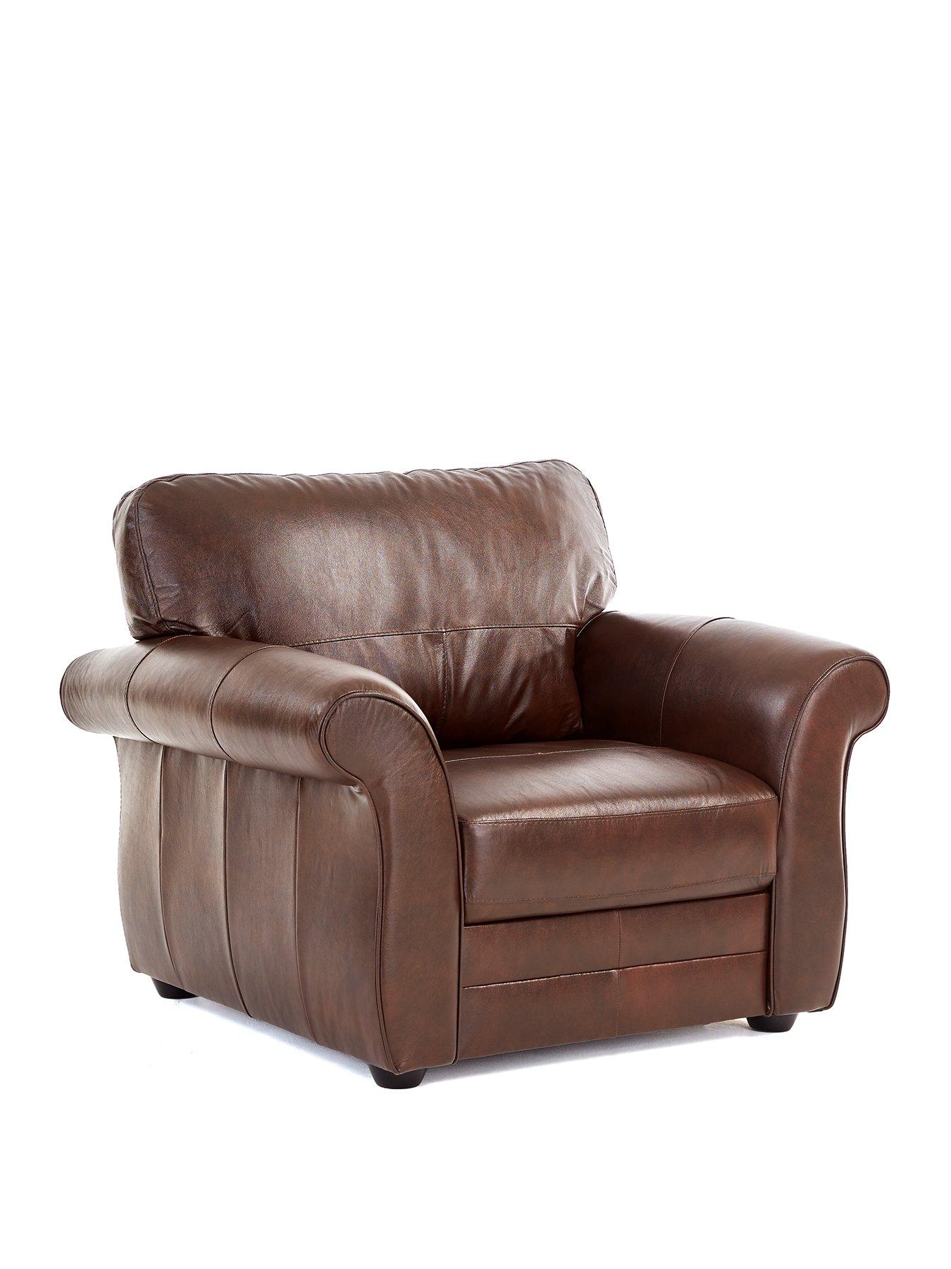 Image 3 of 7 of Very Home Vantage Italian Leather Armchair&nbsp;- FSC&reg; Certified