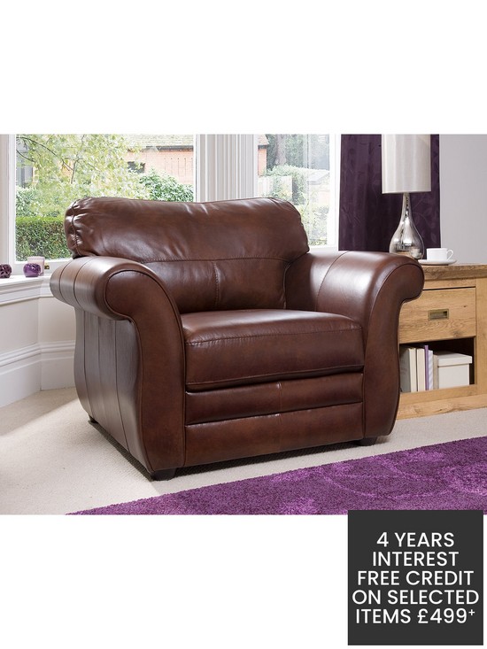 detail image of vantage-italian-leather-armchair