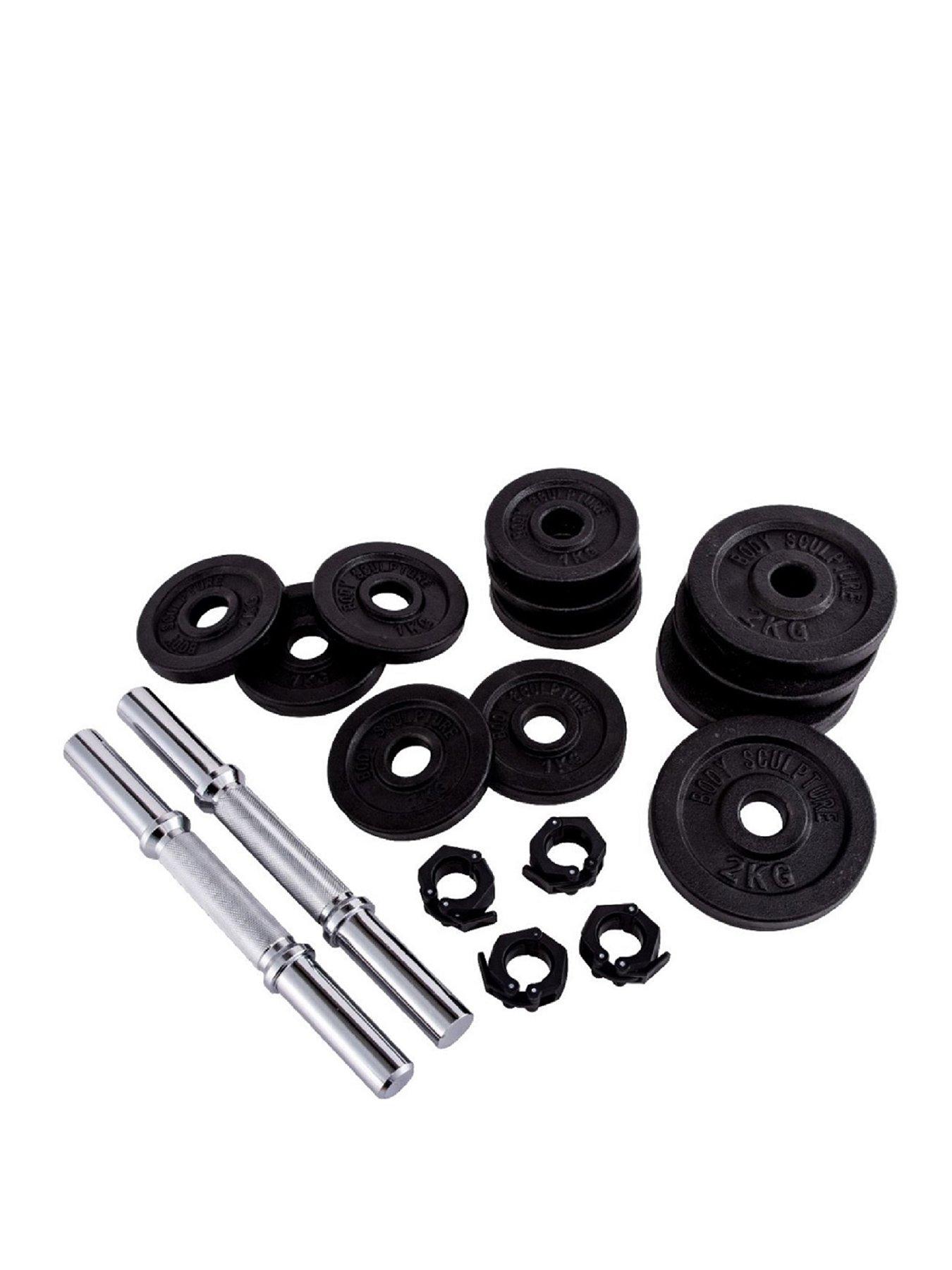 Body Sculpture 20 Kg Cast Iron Combo Dumbbell Set Littlewoods