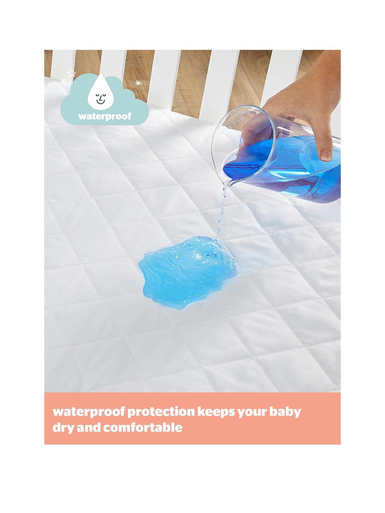  image of silentnight-safe-nights-waterproof-anti-allergy-cot-bed-mattress-protector-140cm-x-70cm