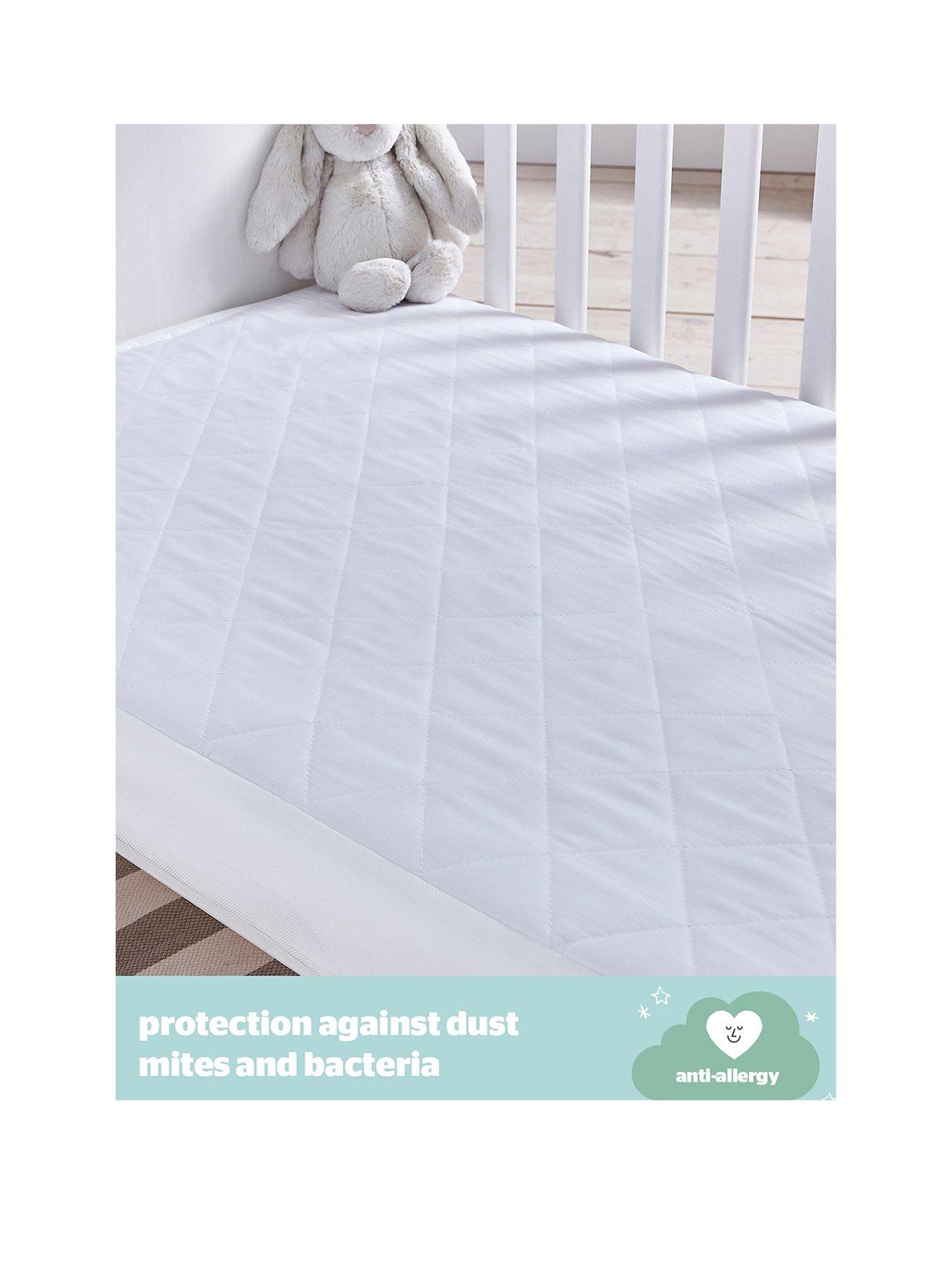 image of silentnight-safe-nights-waterproof-anti-allergy-cot-bed-mattress-protector-140cm-x-70cm
