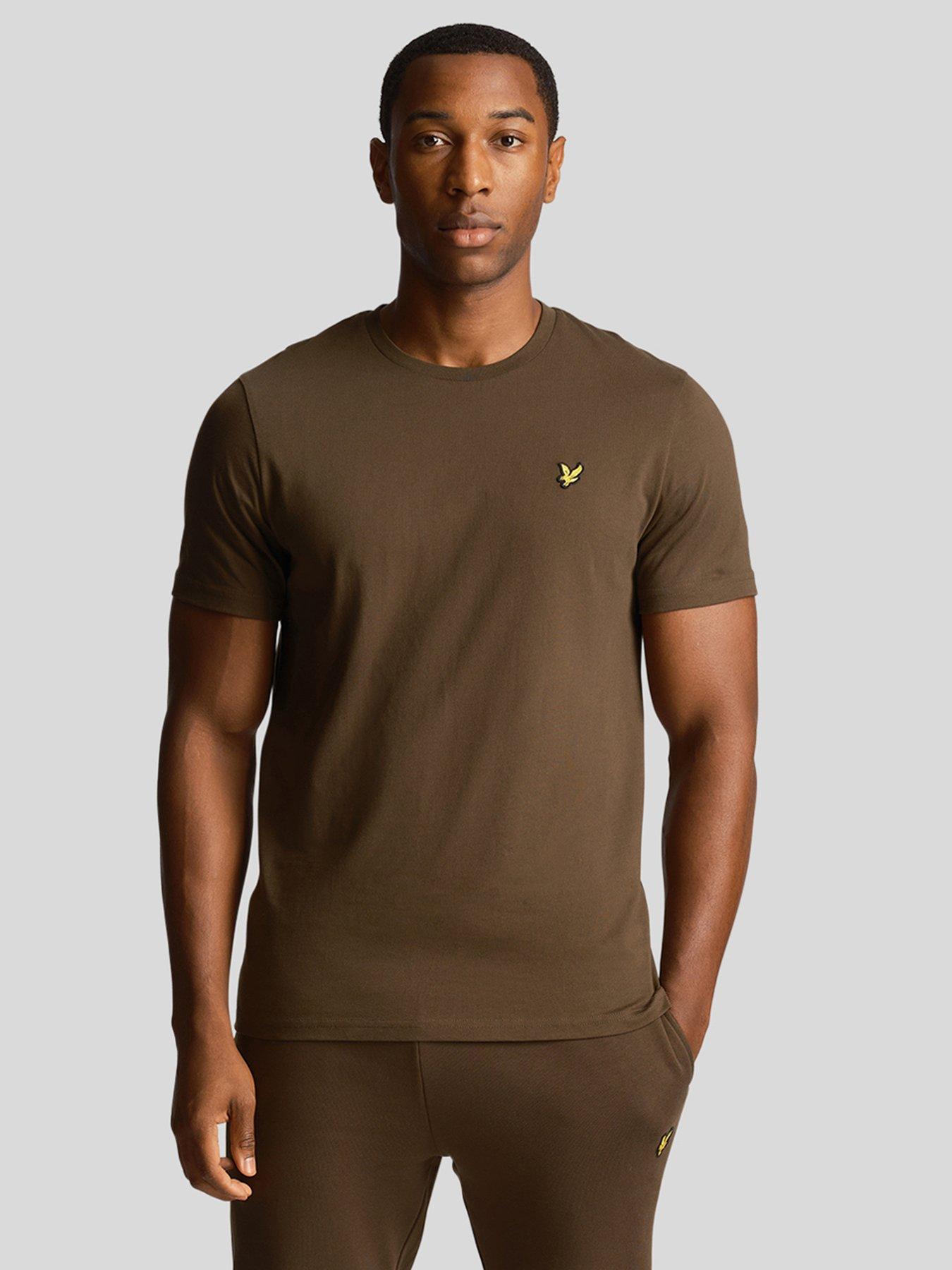 lyle-scott-regular-fit-plain-t-shirt-dark-green-olive