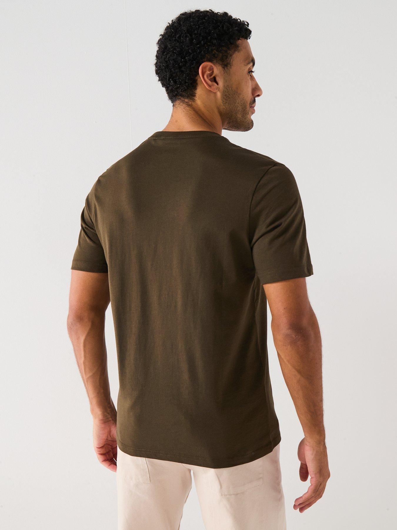Image 2 of 5 of Lyle & Scott Regular Fit Plain T-Shirt - Dark Green - Olive