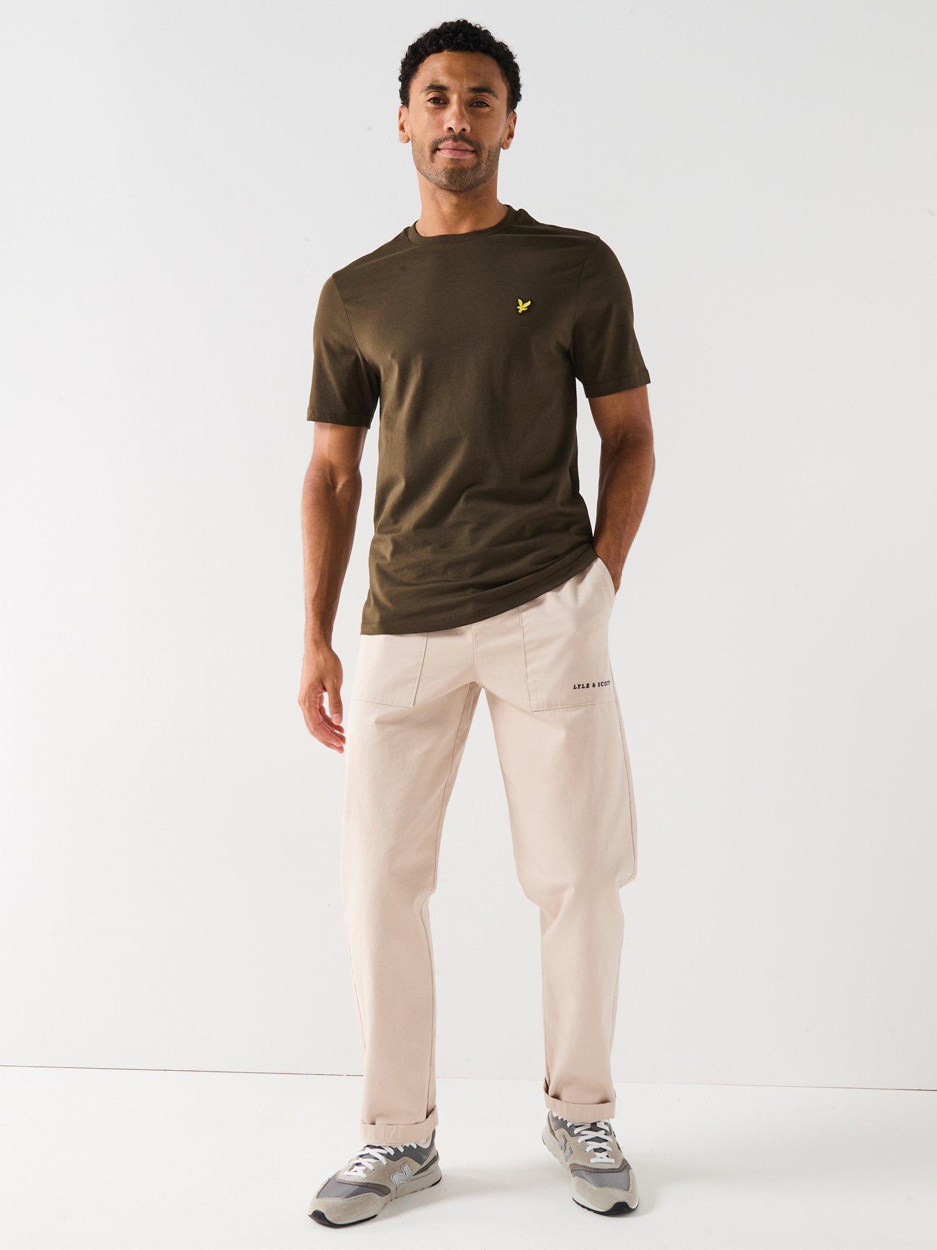 Image 3 of 5 of Lyle & Scott Regular Fit Plain T-Shirt - Dark Green - Olive