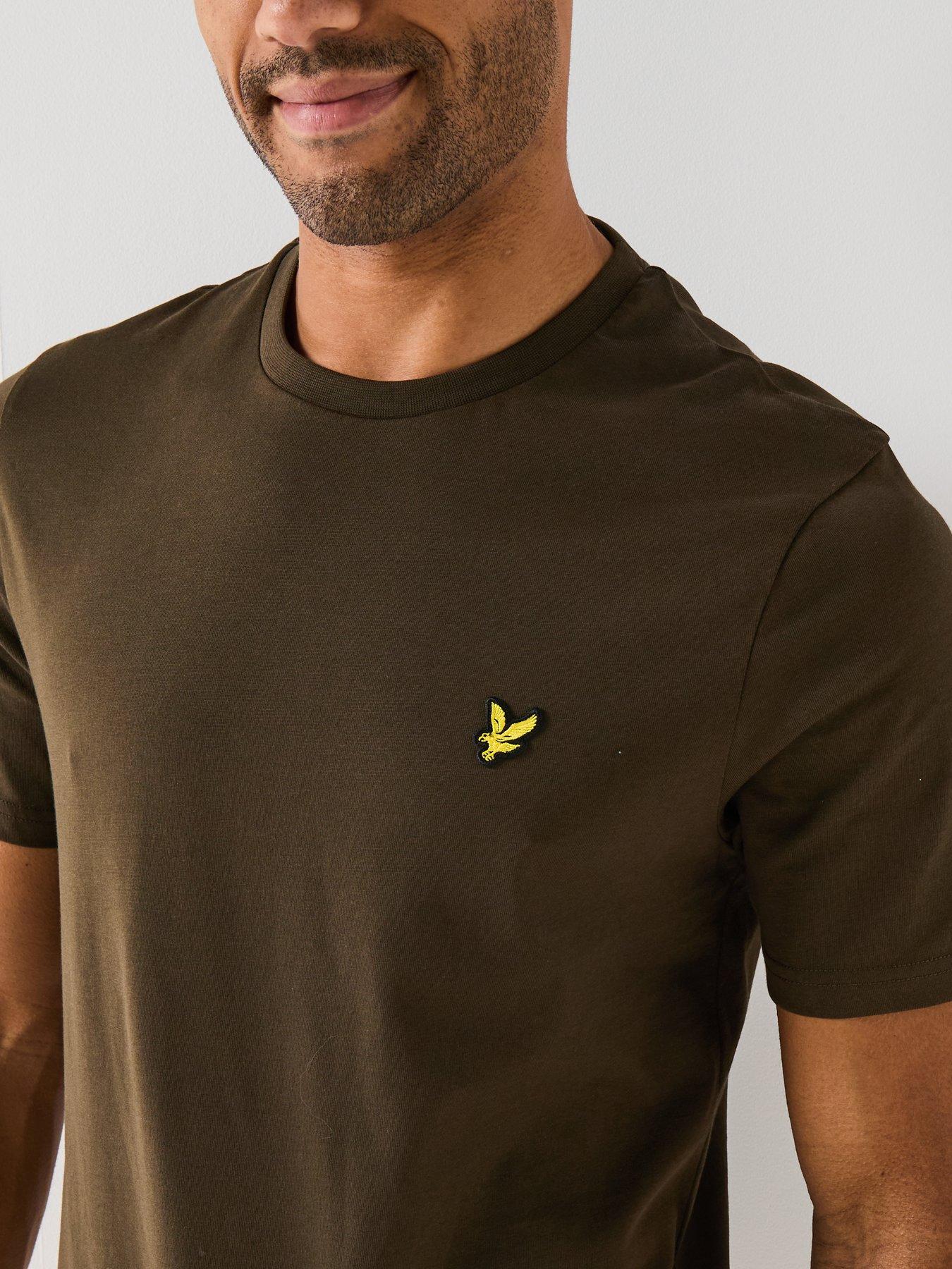 Image 4 of 5 of Lyle & Scott Regular Fit Plain T-Shirt - Dark Green - Olive