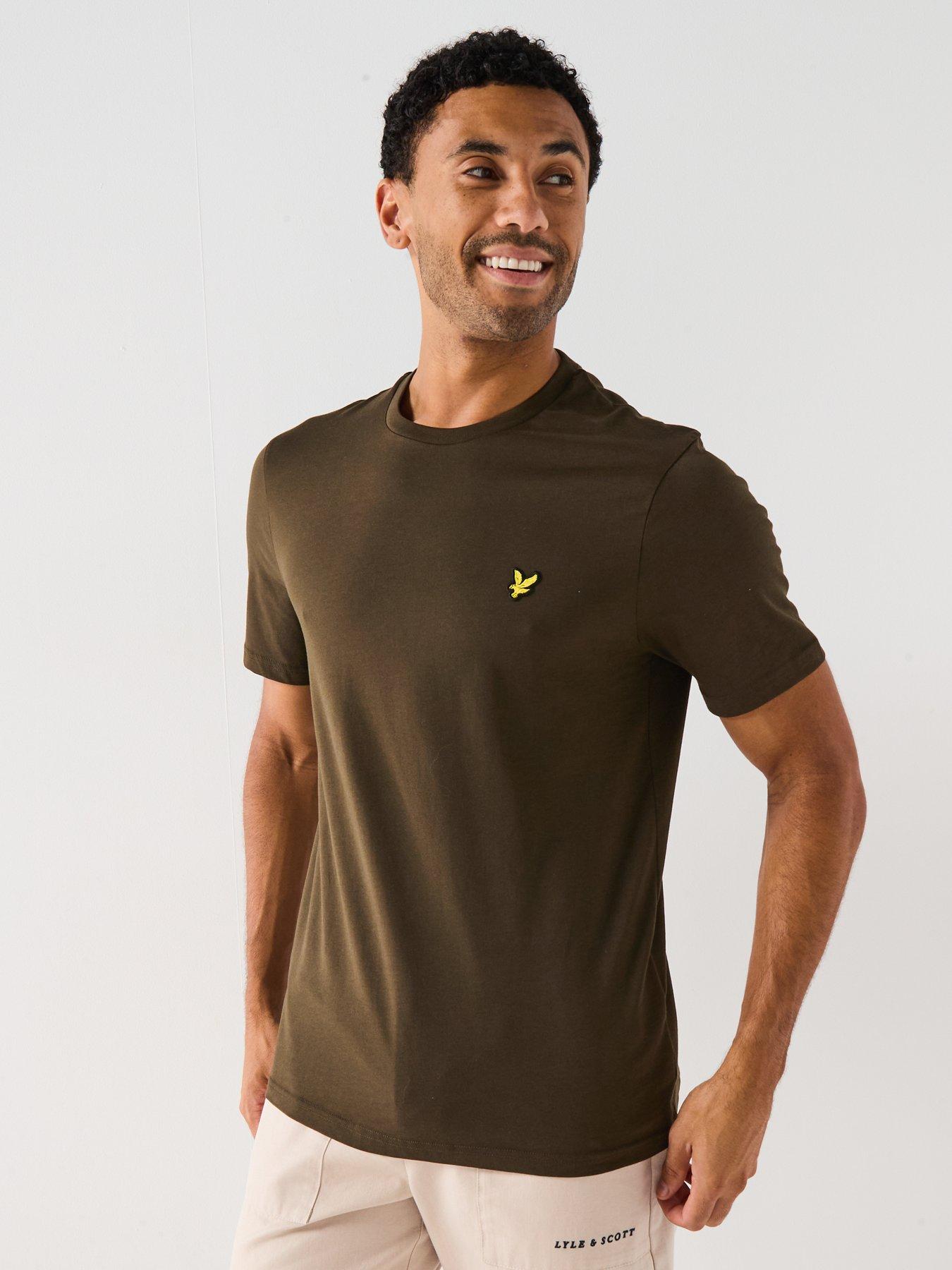 Image 5 of 5 of Lyle & Scott Regular Fit Plain T-Shirt - Dark Green - Olive