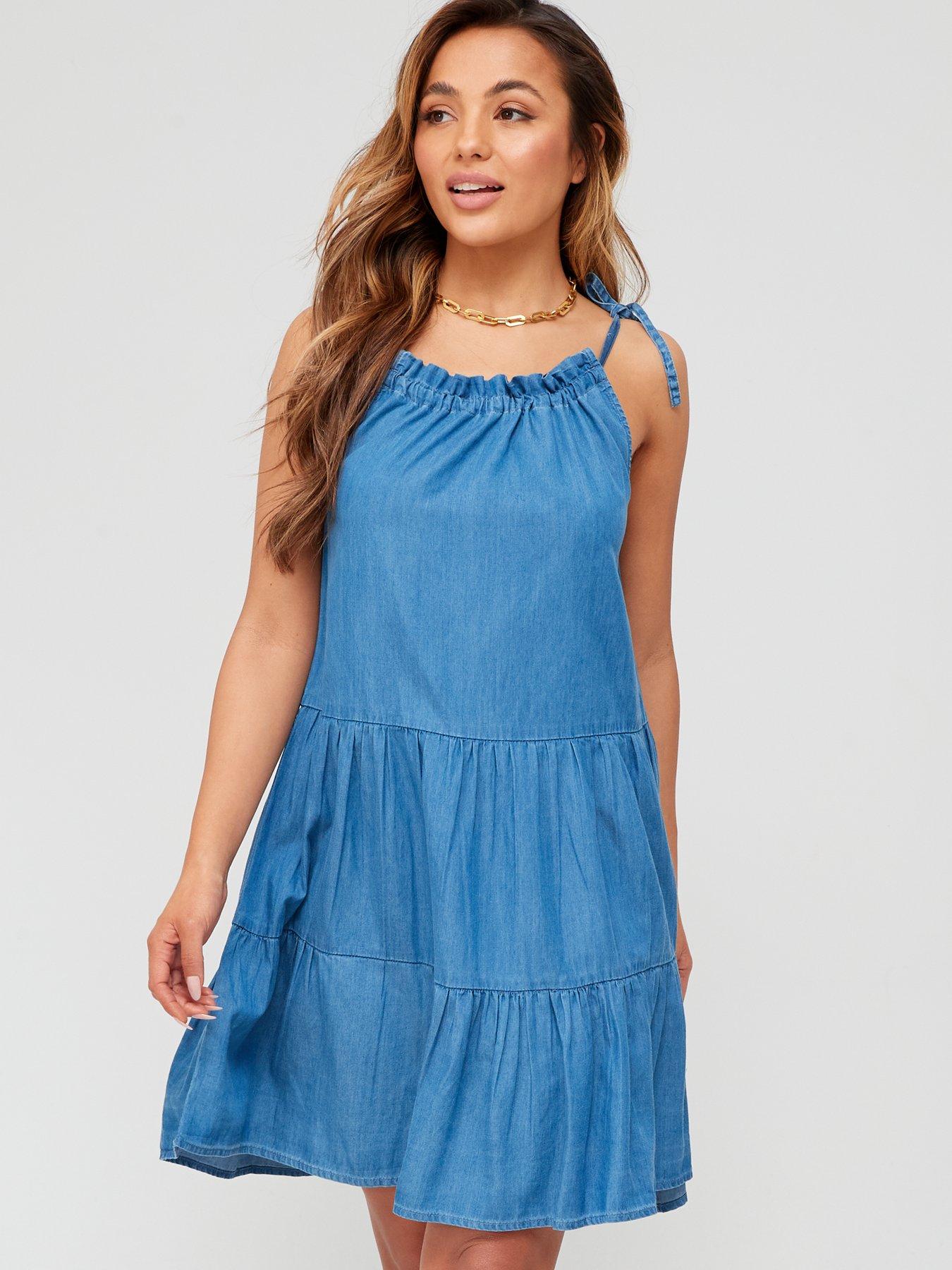 denim beach dress