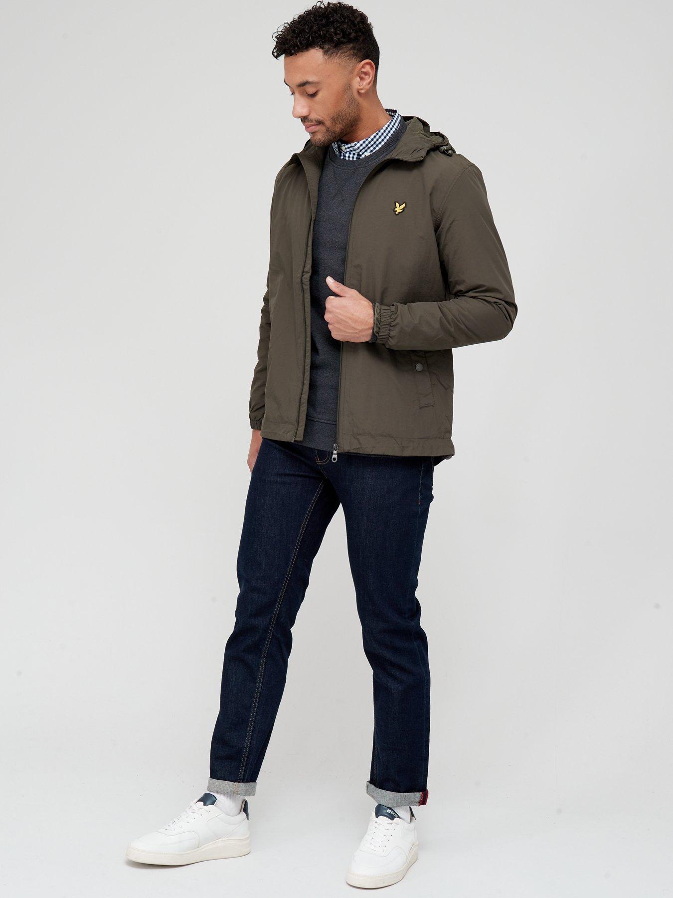 Image 3 of 4 of Lyle & Scott Zip Through Hooded Jacket - Olive&nbsp;