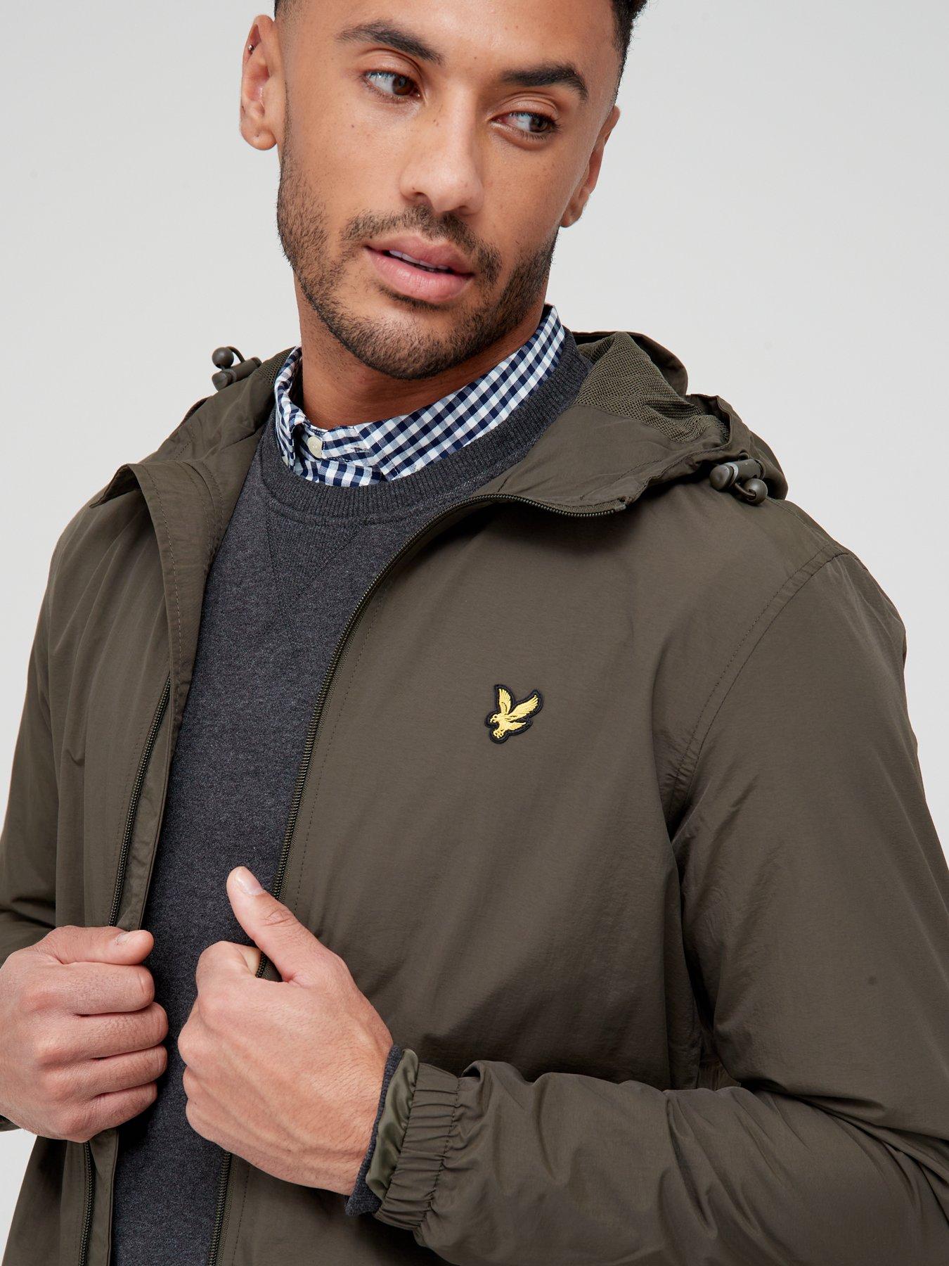 Image 4 of 4 of Lyle & Scott Zip Through Hooded Jacket - Olive&nbsp;