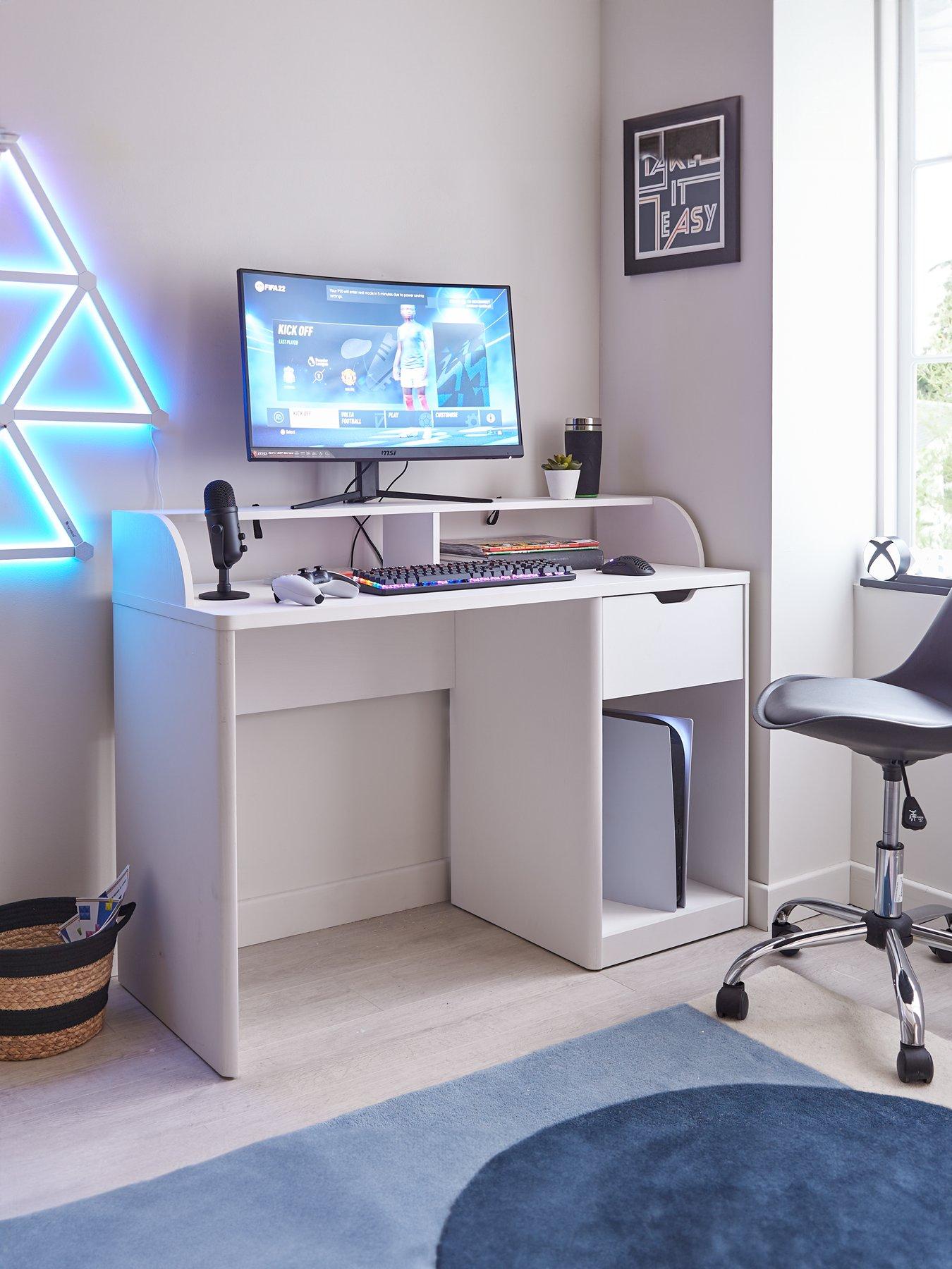 The Very Collection Aspen Gaming Desk - White Oak Effect