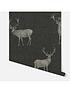  image of arthouse-heritage-stag-charcoalcopper-wallpaper