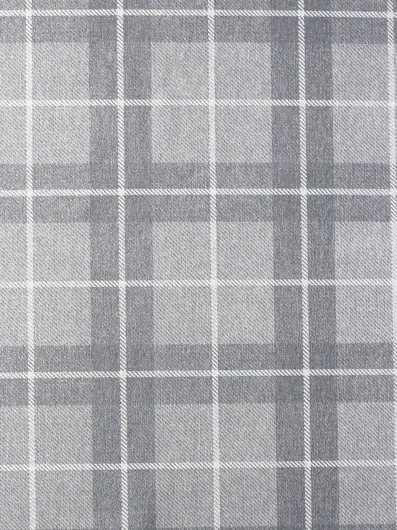  image of arthouse-heritage-check-grey-and-silver-wallpaper