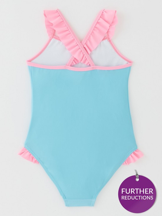 back image of mini-v-by-very-girls-recycled-polyester-seahorse-swimsuit-blue