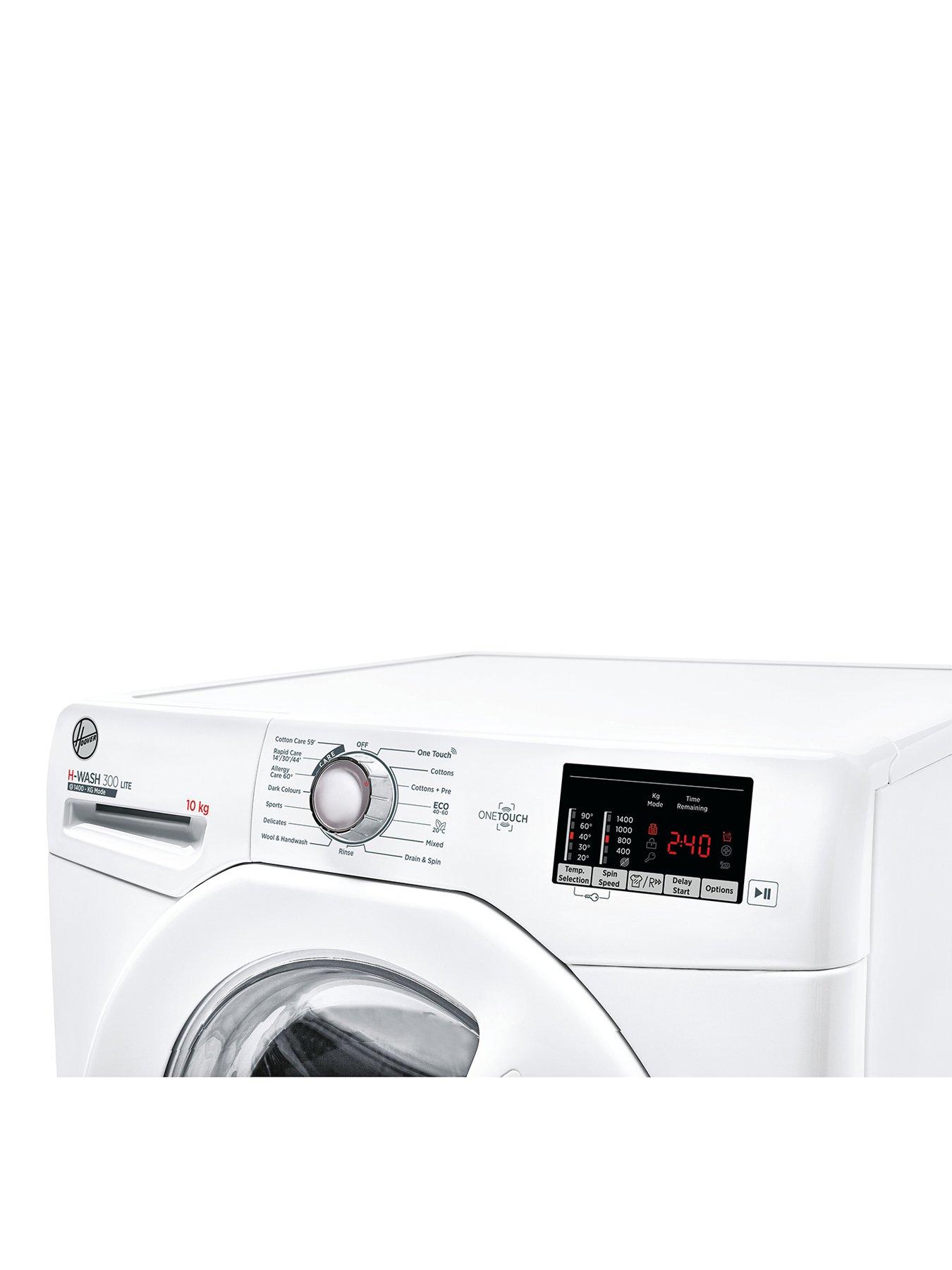  image of hoover-h-wash-300-h3w-4102denbsp10kg-load-1400-spin-washing-machine--nbspwhite