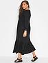  image of yours-long-sleeve-tier-winter-dress-black