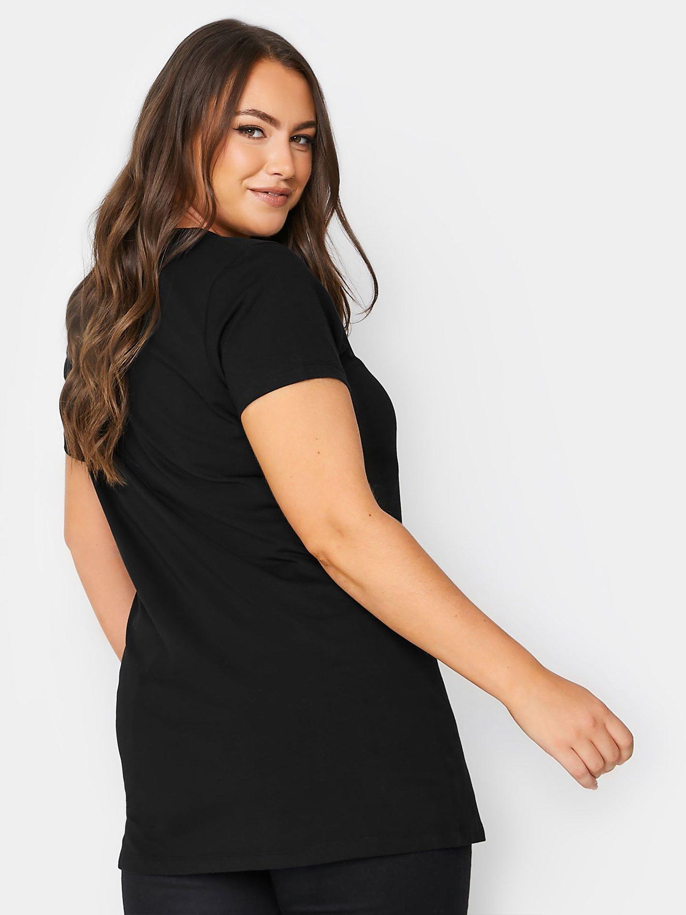 Image 2 of 3 of Yours Longline Tee Black