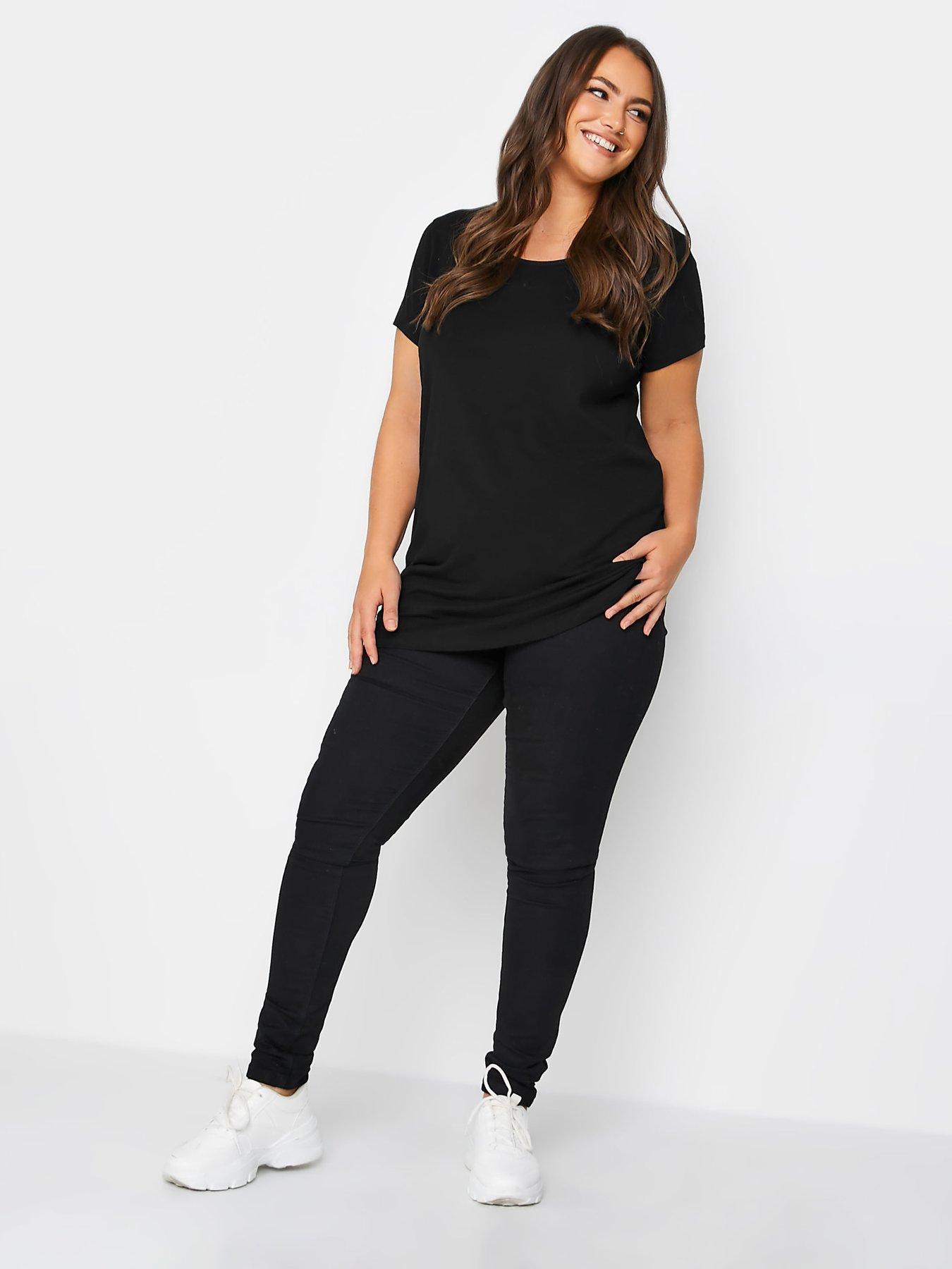 Image 3 of 3 of Yours Longline Tee Black