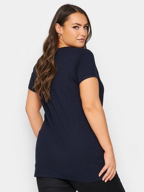 stillFront image of yours-longline-tee-navy