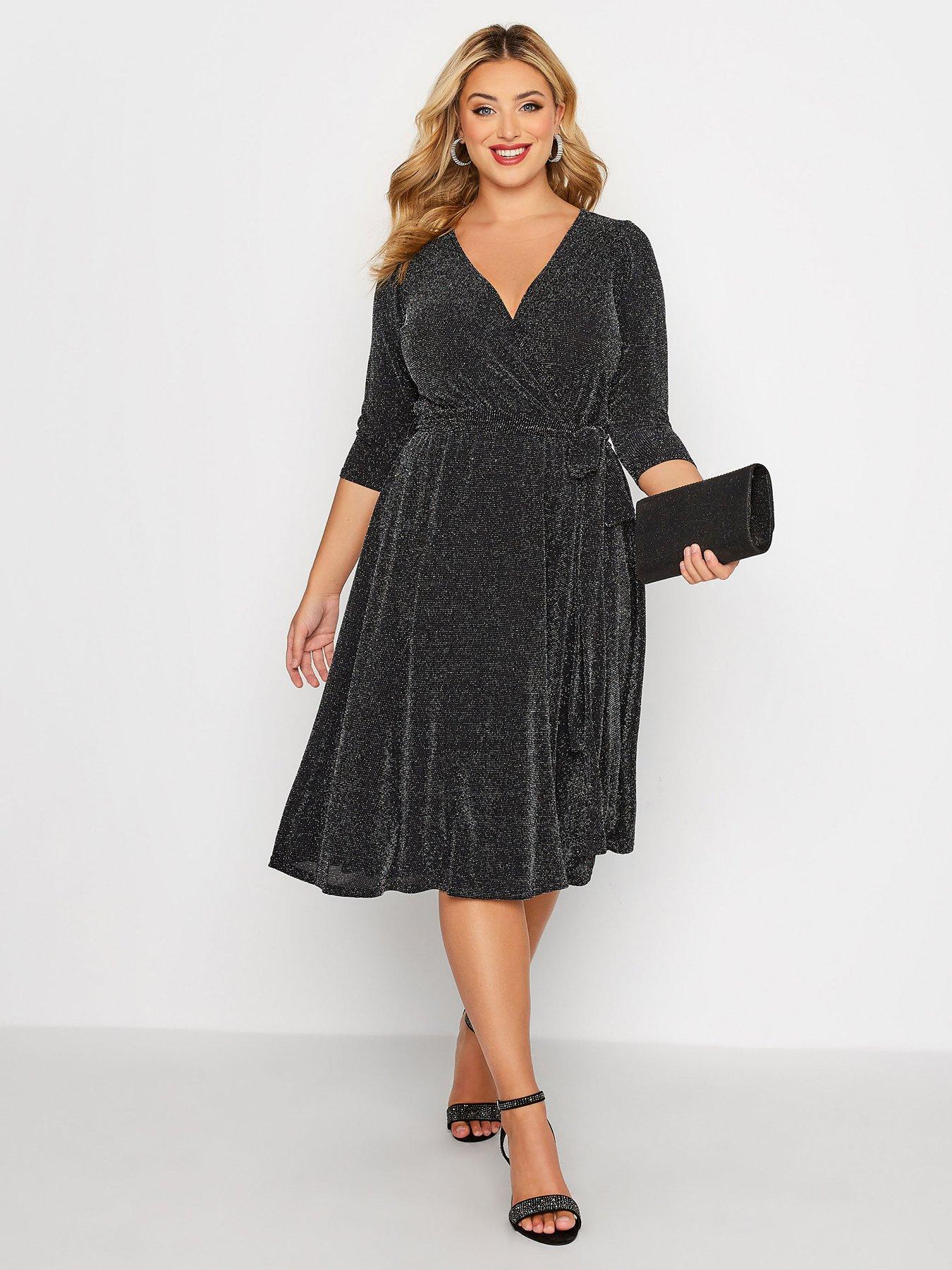 Plus Size - Super Soft Rust & Black Stripe Tie-Waist Skater Dress