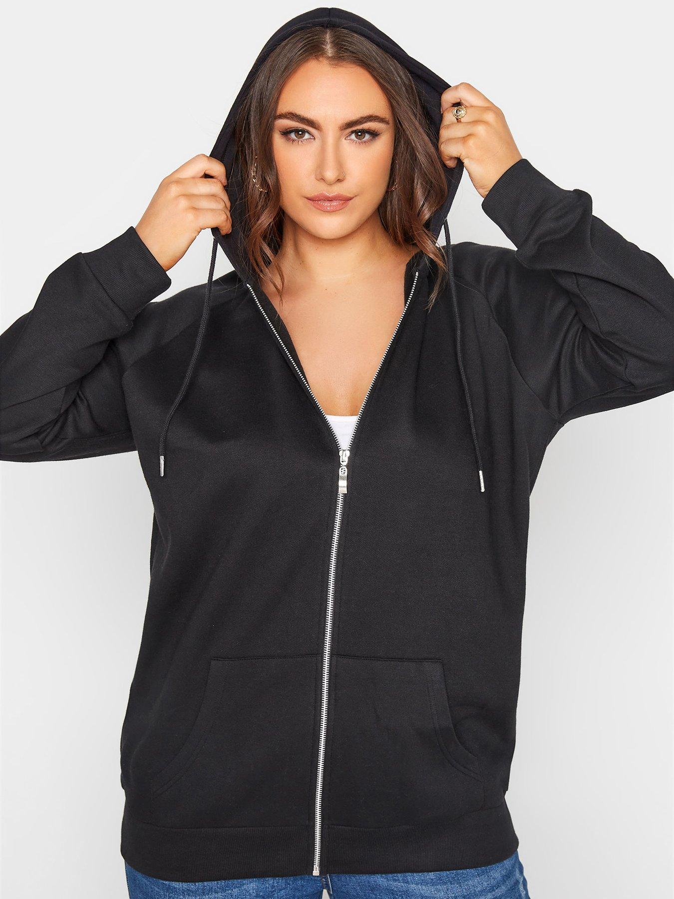 Image 1 of 4 of Yours Zip Through Hoodie - Black