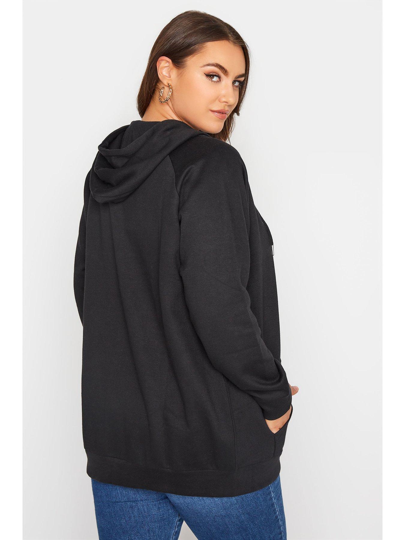Image 2 of 4 of Yours Zip Through Hoodie - Black