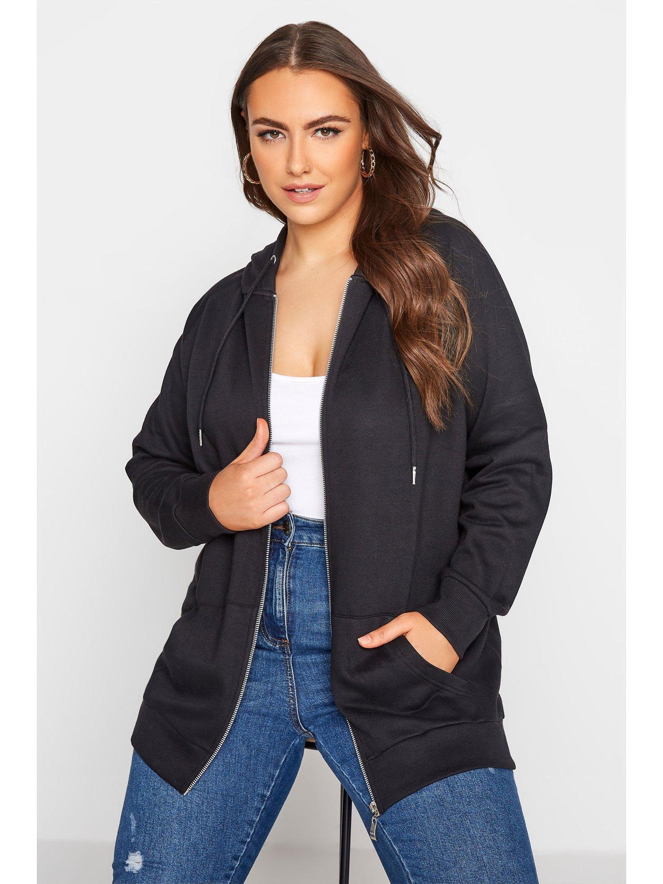 Image 4 of 4 of Yours Zip Through Hoodie - Black