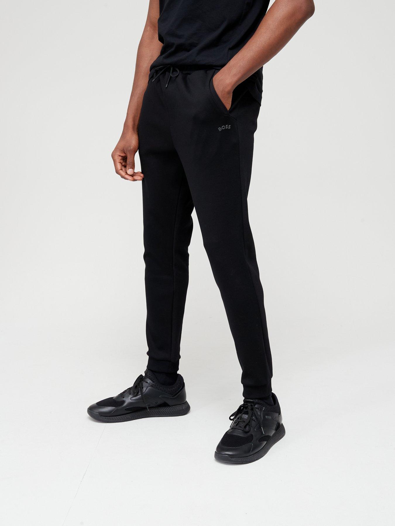 BOSS Hadiko Curved Logo Joggers Black littlewoods