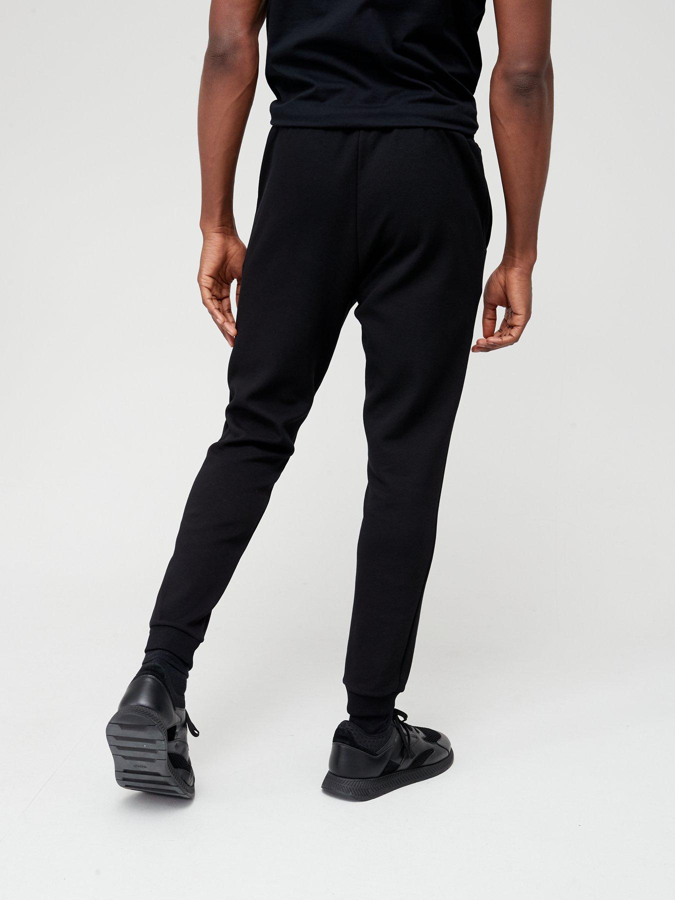 BOSS Hadiko Curved Logo Joggers - Black | littlewoods.com